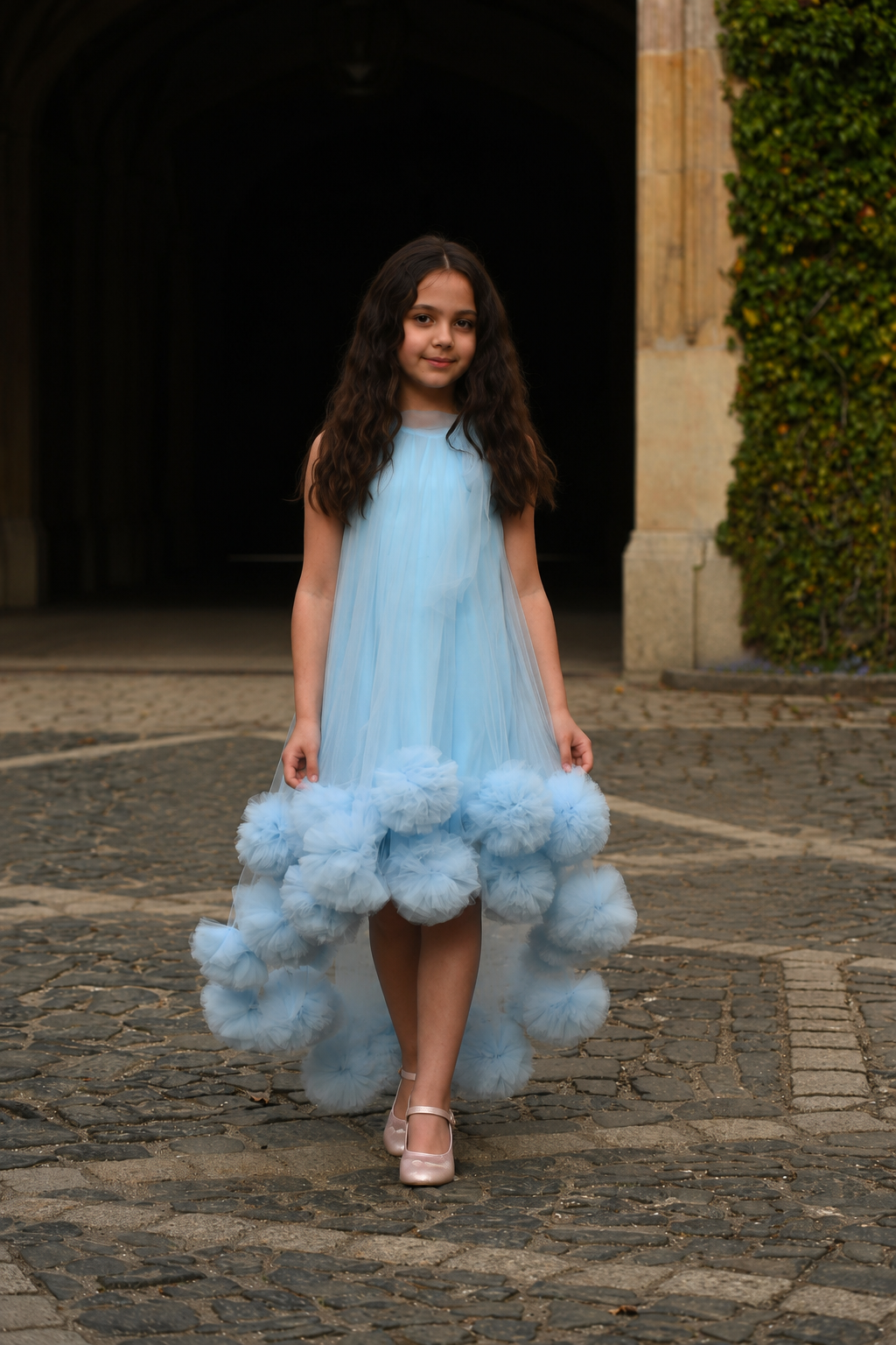 Sky Bloom Dress – Jorya Kids Boutique