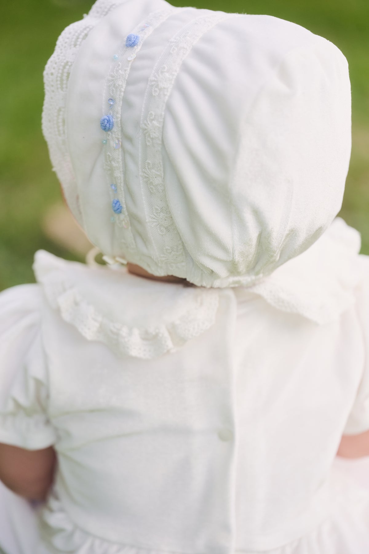 Amelia Ivory Lace Baby Set