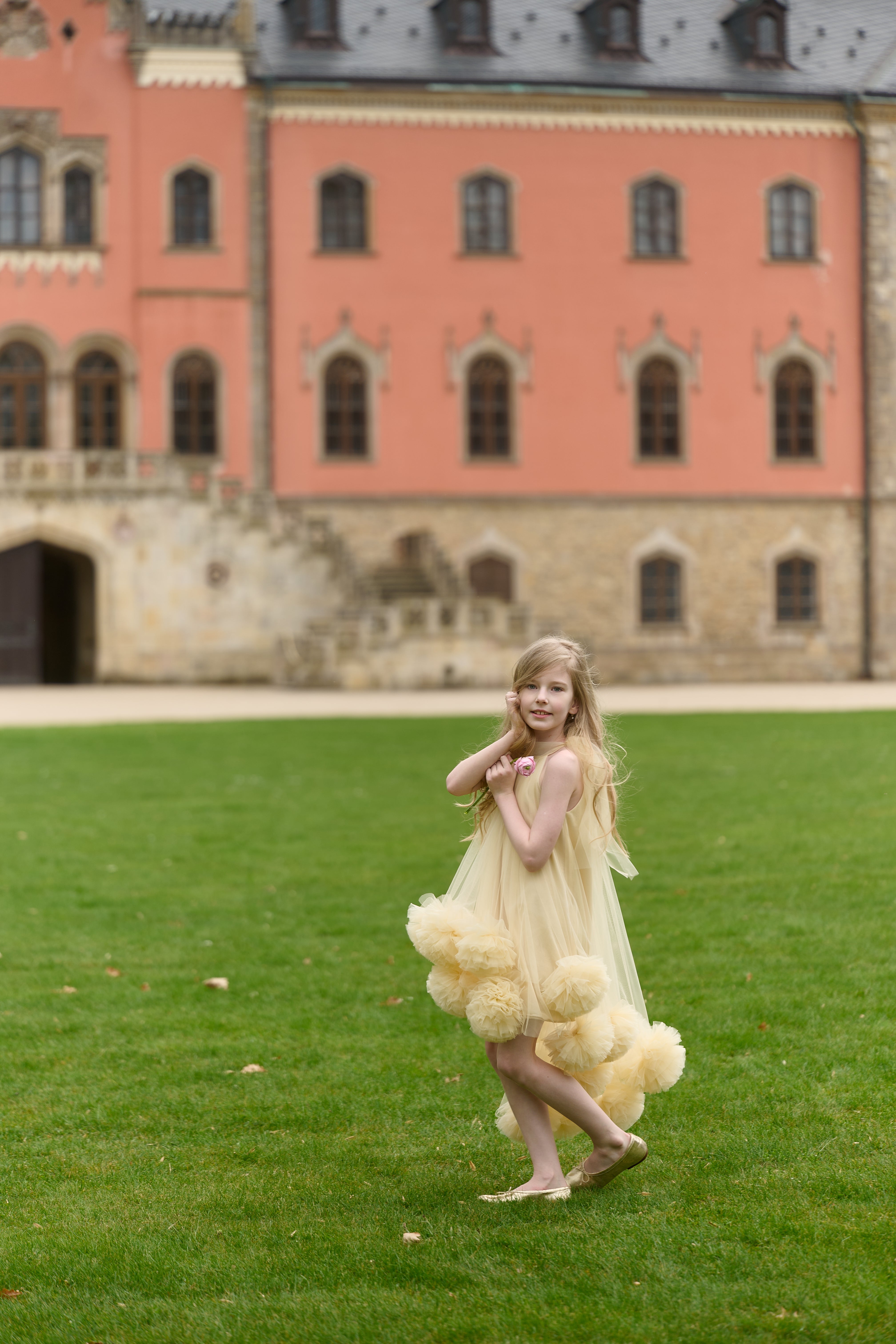 Golden Bloom Dress