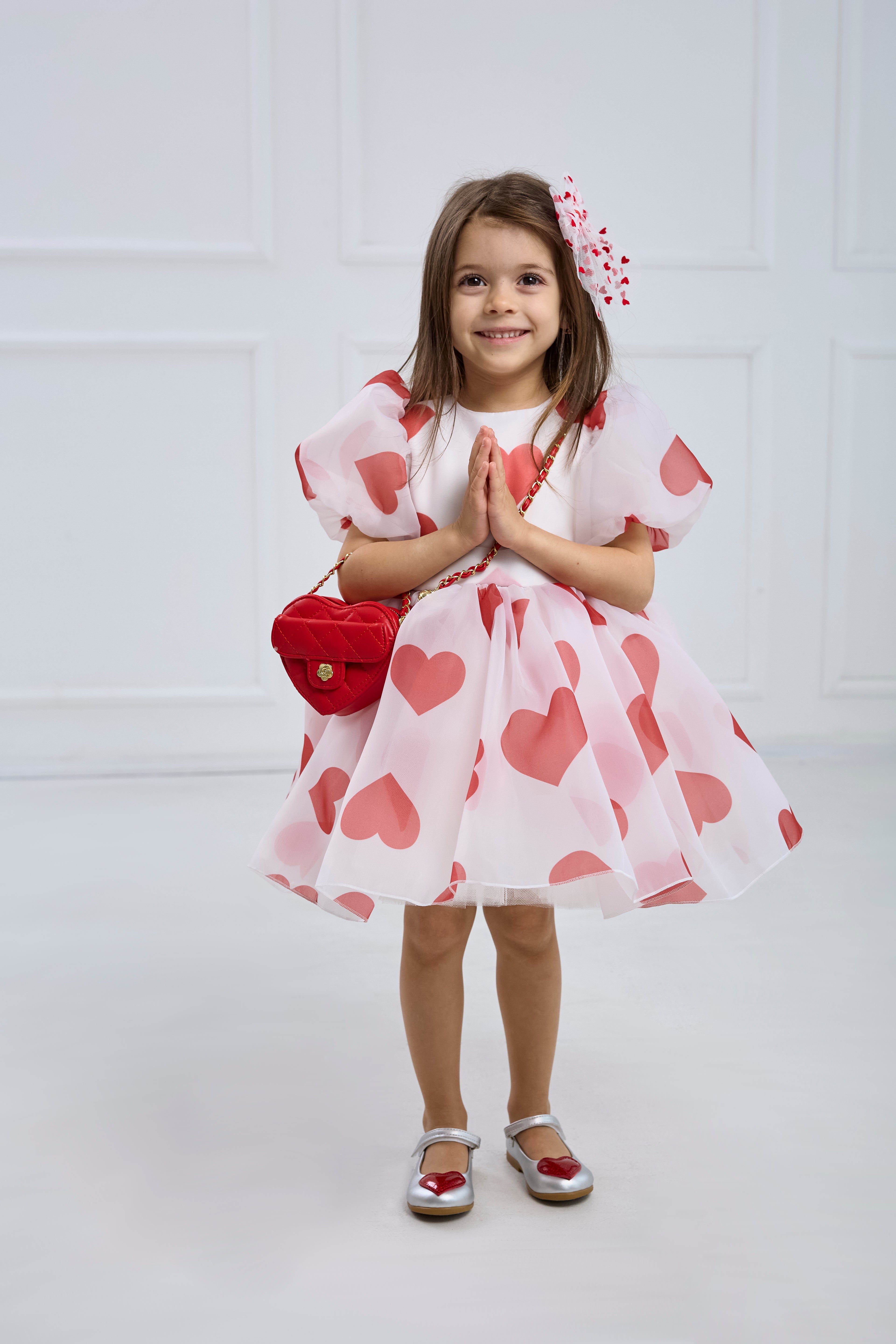 Heart Dress β Includes Matching Bag and Hair Accessory