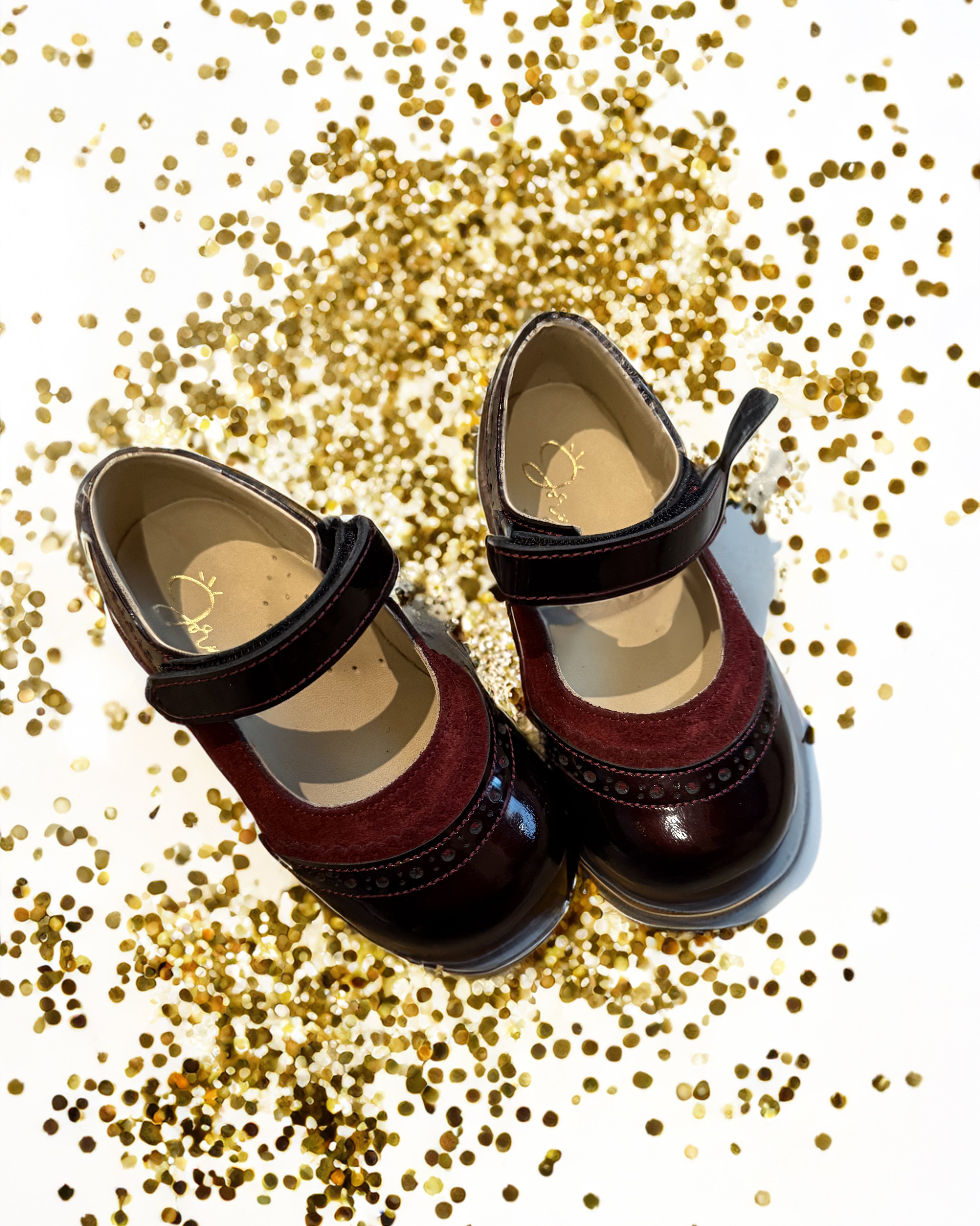 Elegant Burgundy Flats – Jorya Kids Boutique