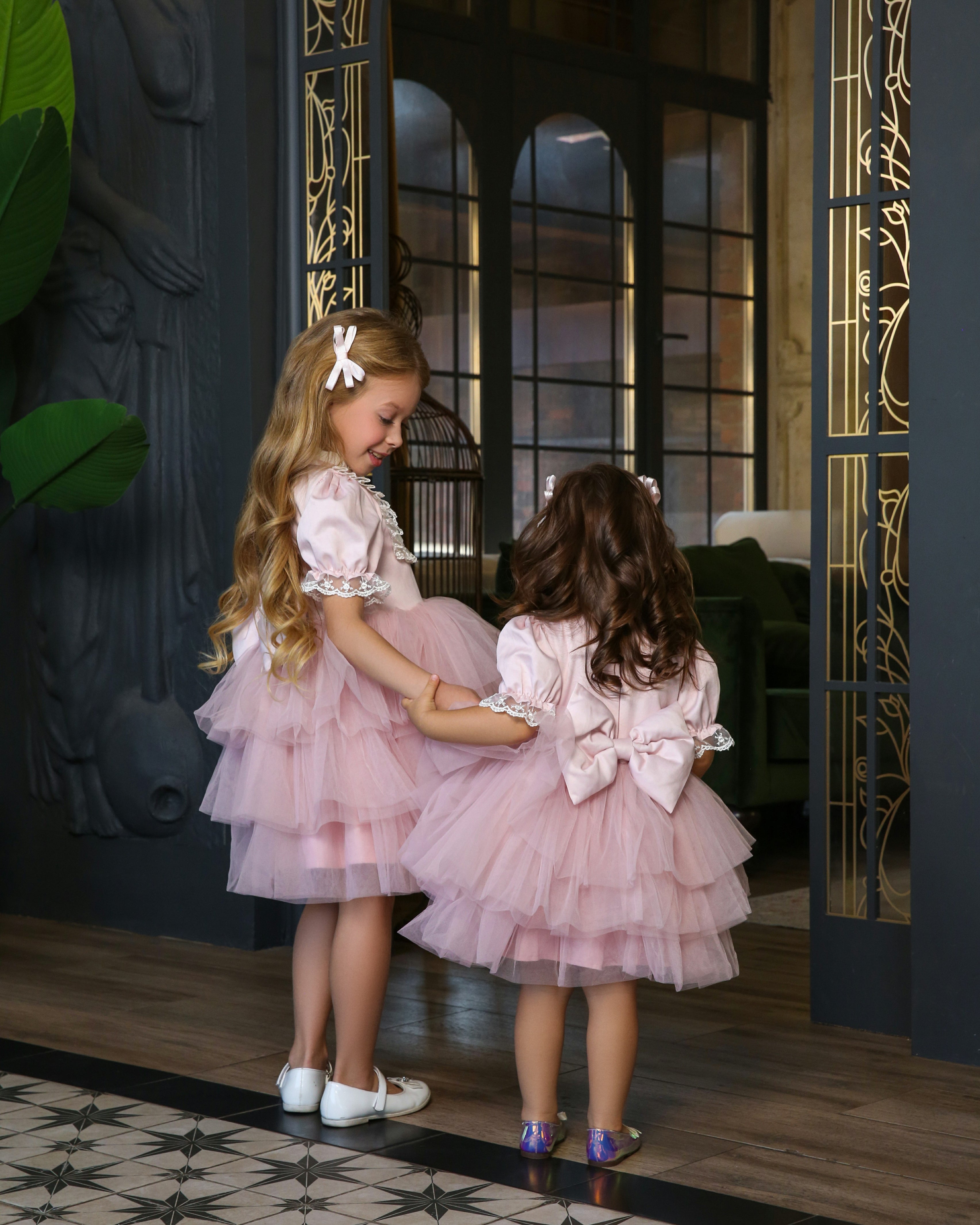 Fluffy Pink Dress – Jorya Kids Boutique