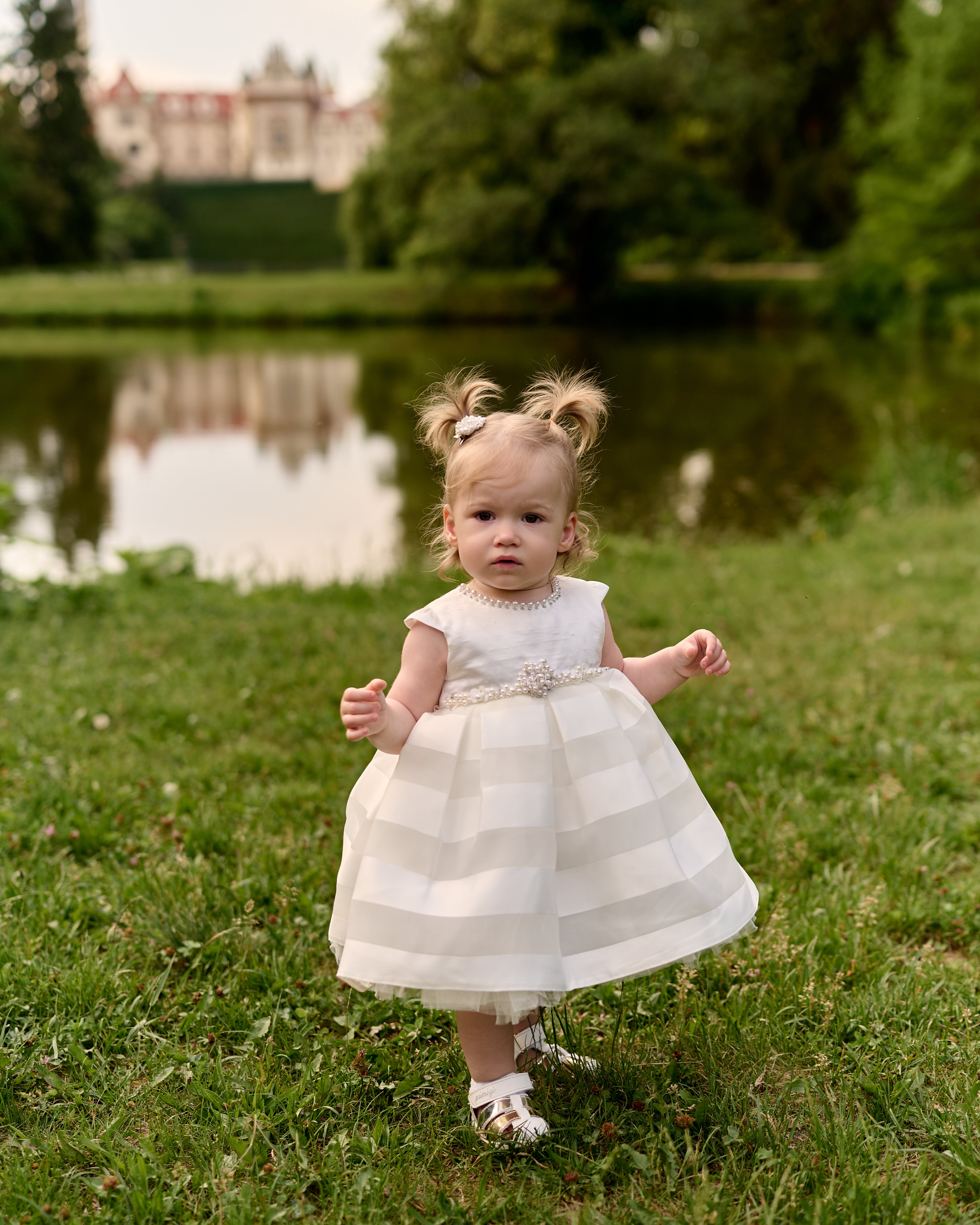Sofia Pearl Dress – Jorya Kids Boutique