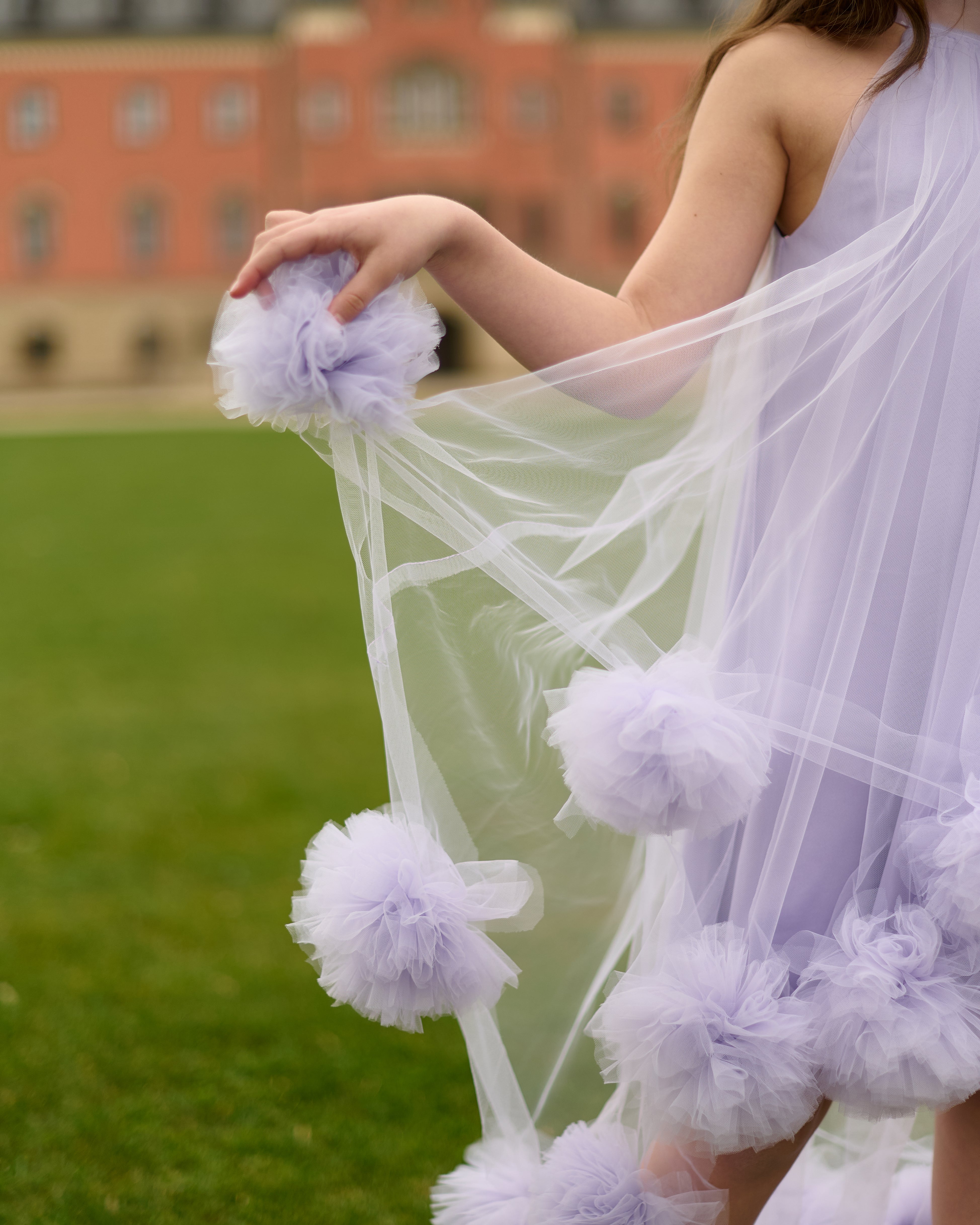 Fluffy Purple Dress – Jorya Kids Boutique