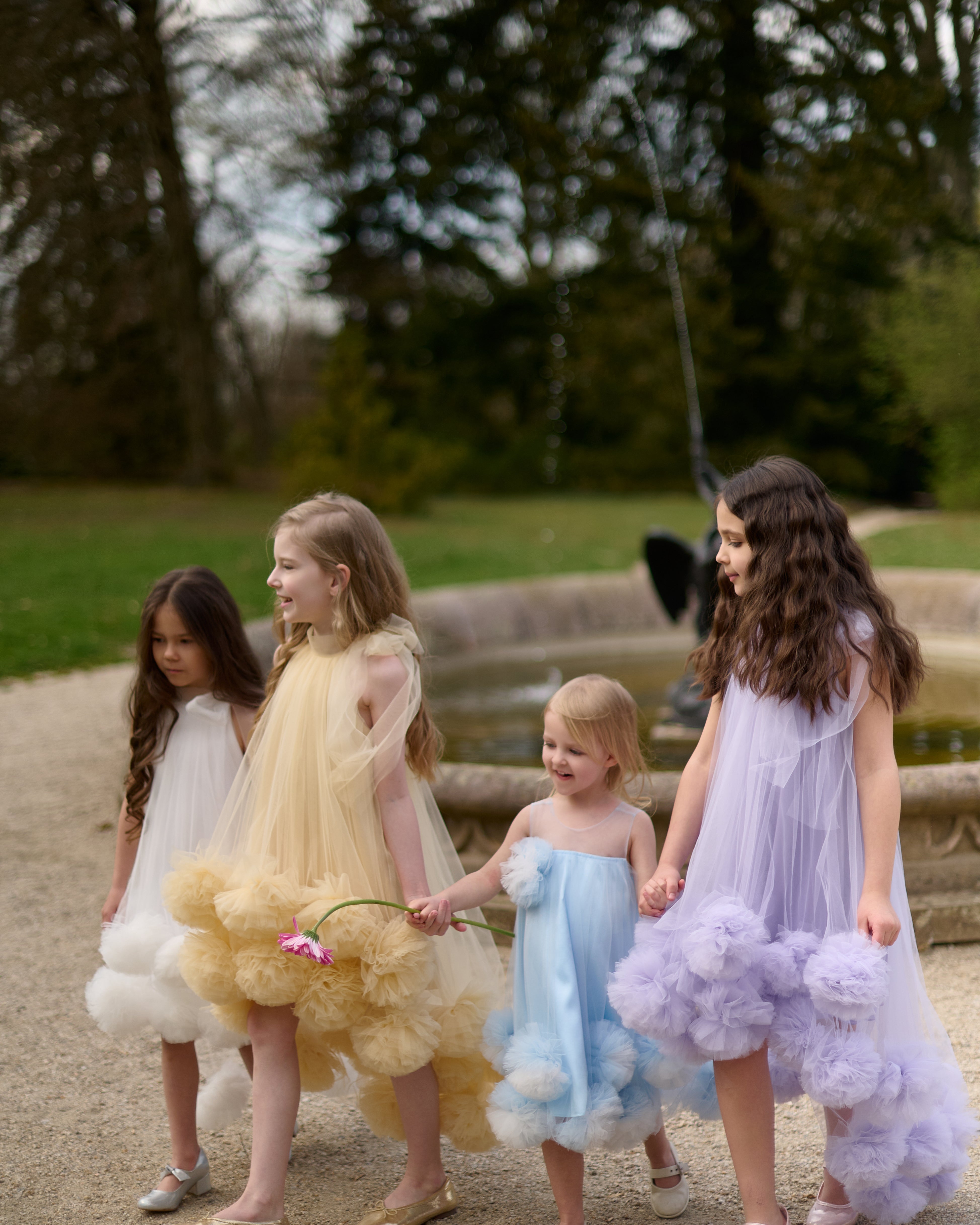 Golden Bloom Dress – Jorya Kids Boutique