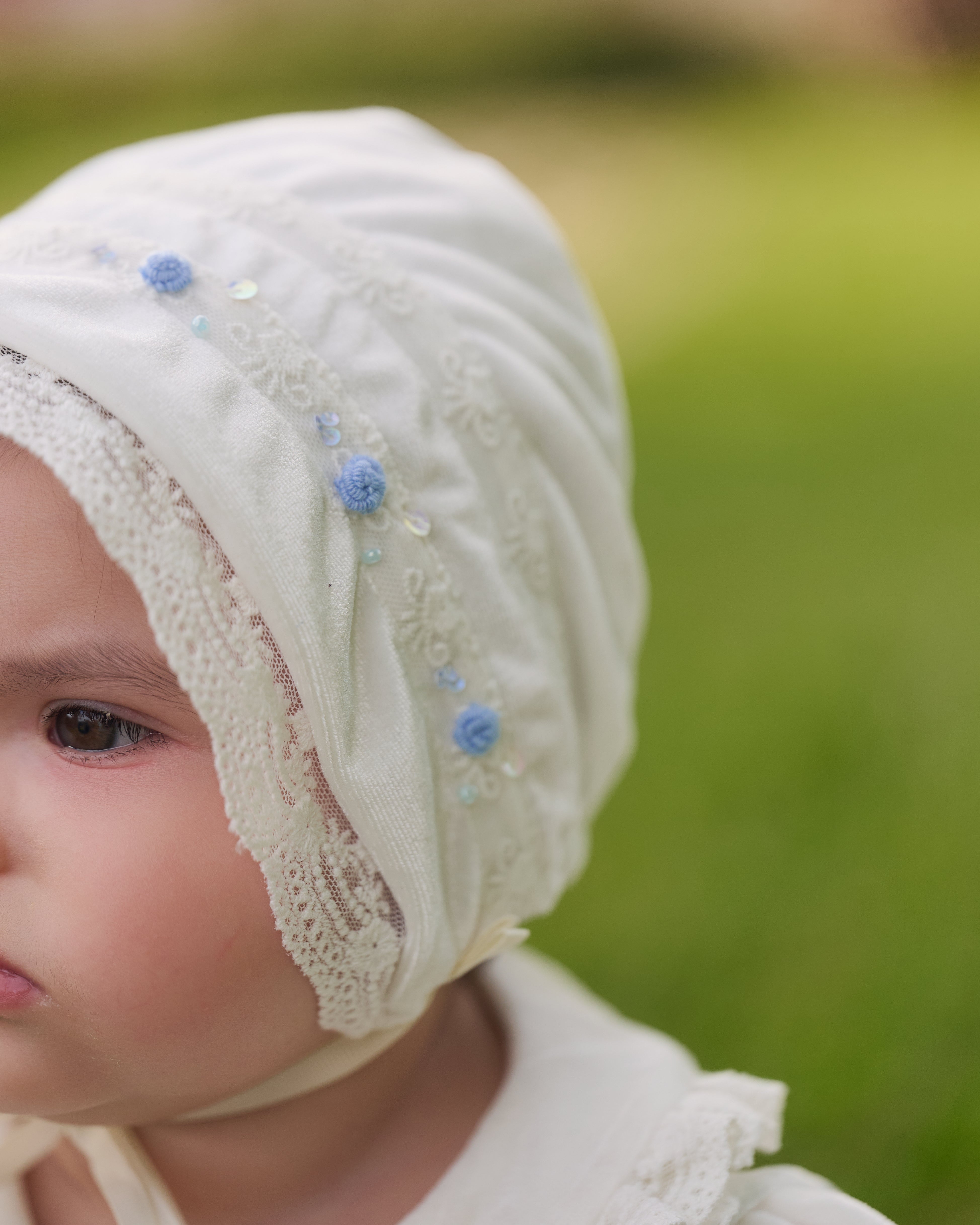 Amelia Ivory Lace Baby Set