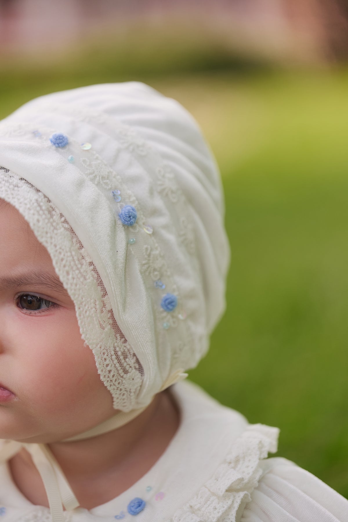 Amelia Ivory Lace Baby Set