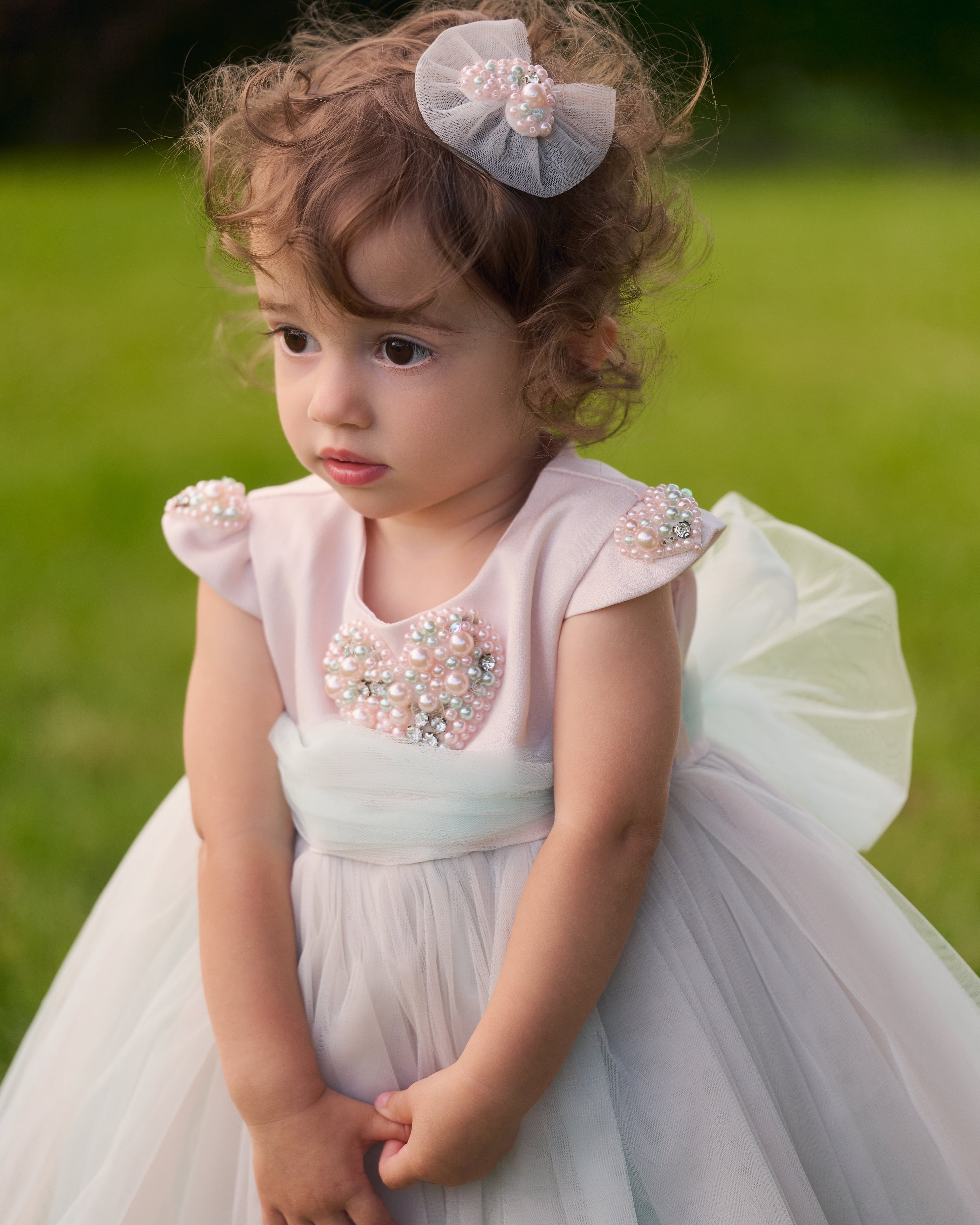 Pearl Heart Dress – Jorya Kids Boutique