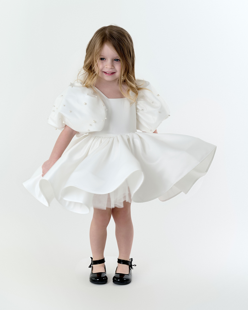 The White Dream Of Pearls Dress – Jorya Kids Boutique