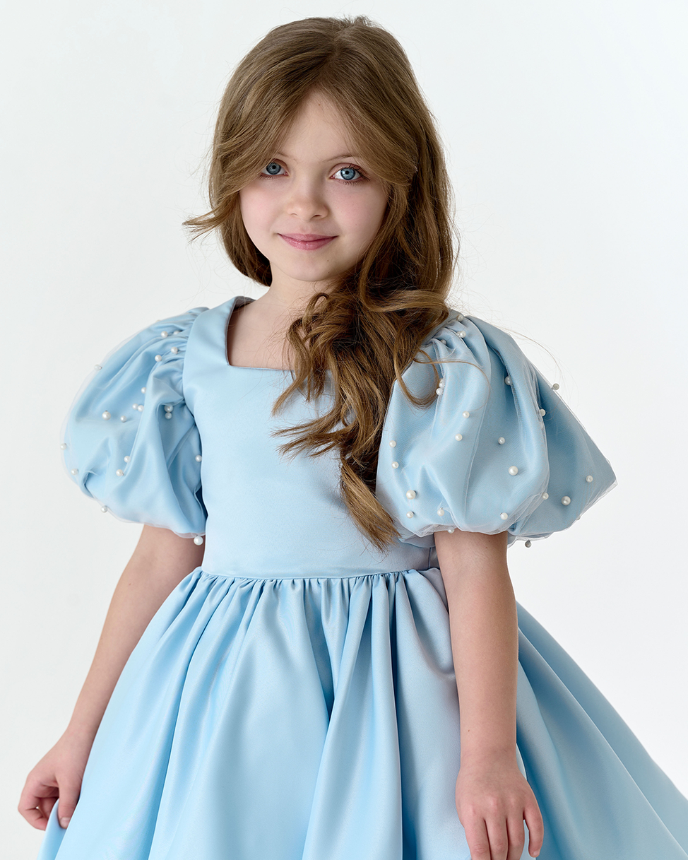 The Blue Dream Of Pearls Dress – Jorya Kids Boutique