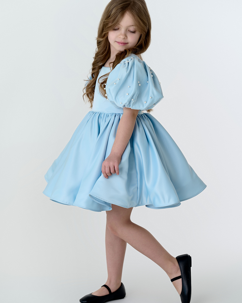 The Blue Dream Of Pearls Dress – Jorya Kids Boutique