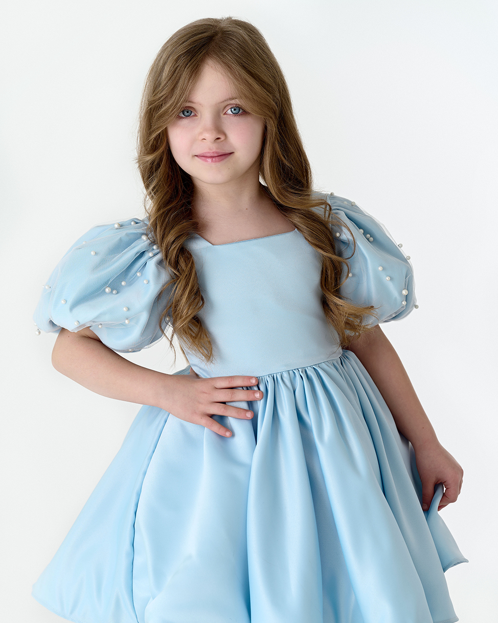 The Blue Dream Of Pearls Dress – Jorya Kids Boutique