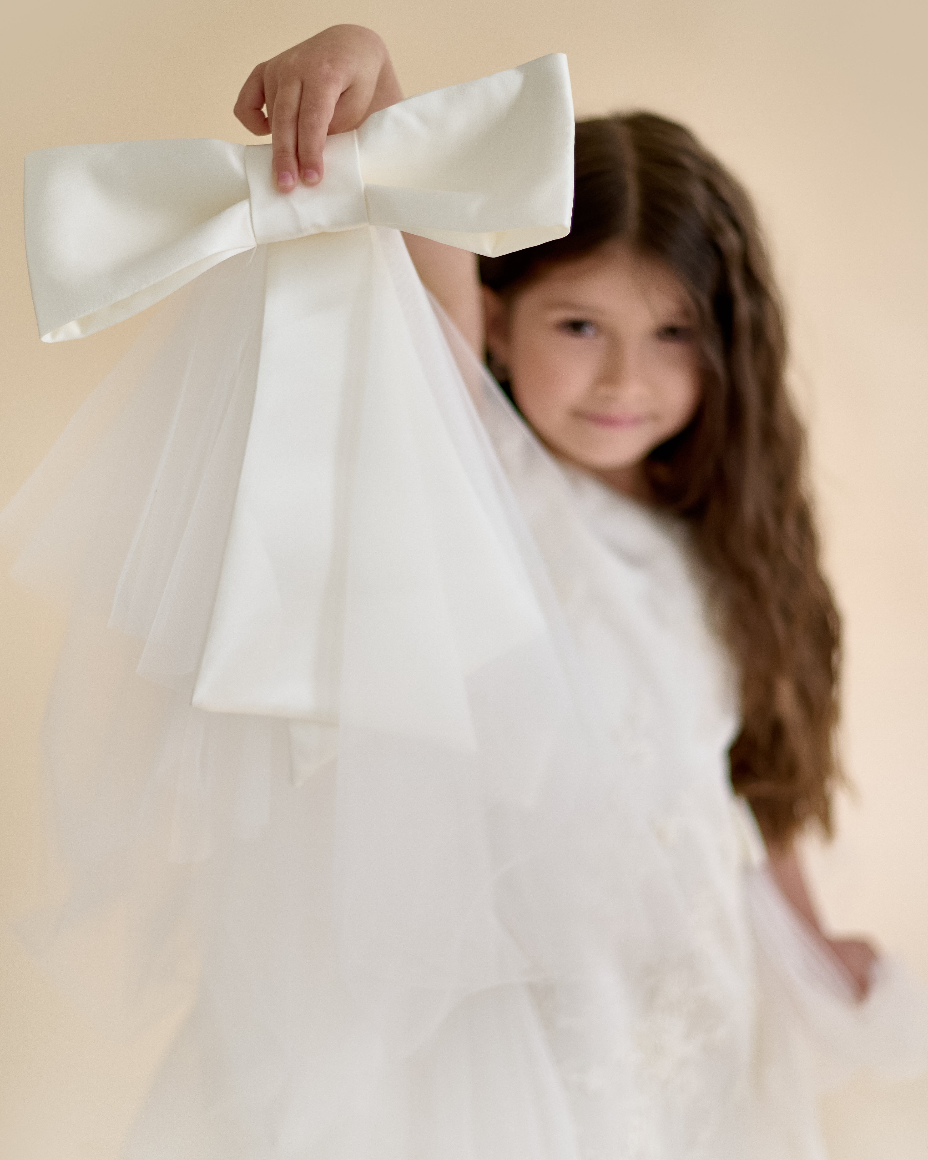 Premium French Lace Couture White Dress – Jorya Kids Boutique