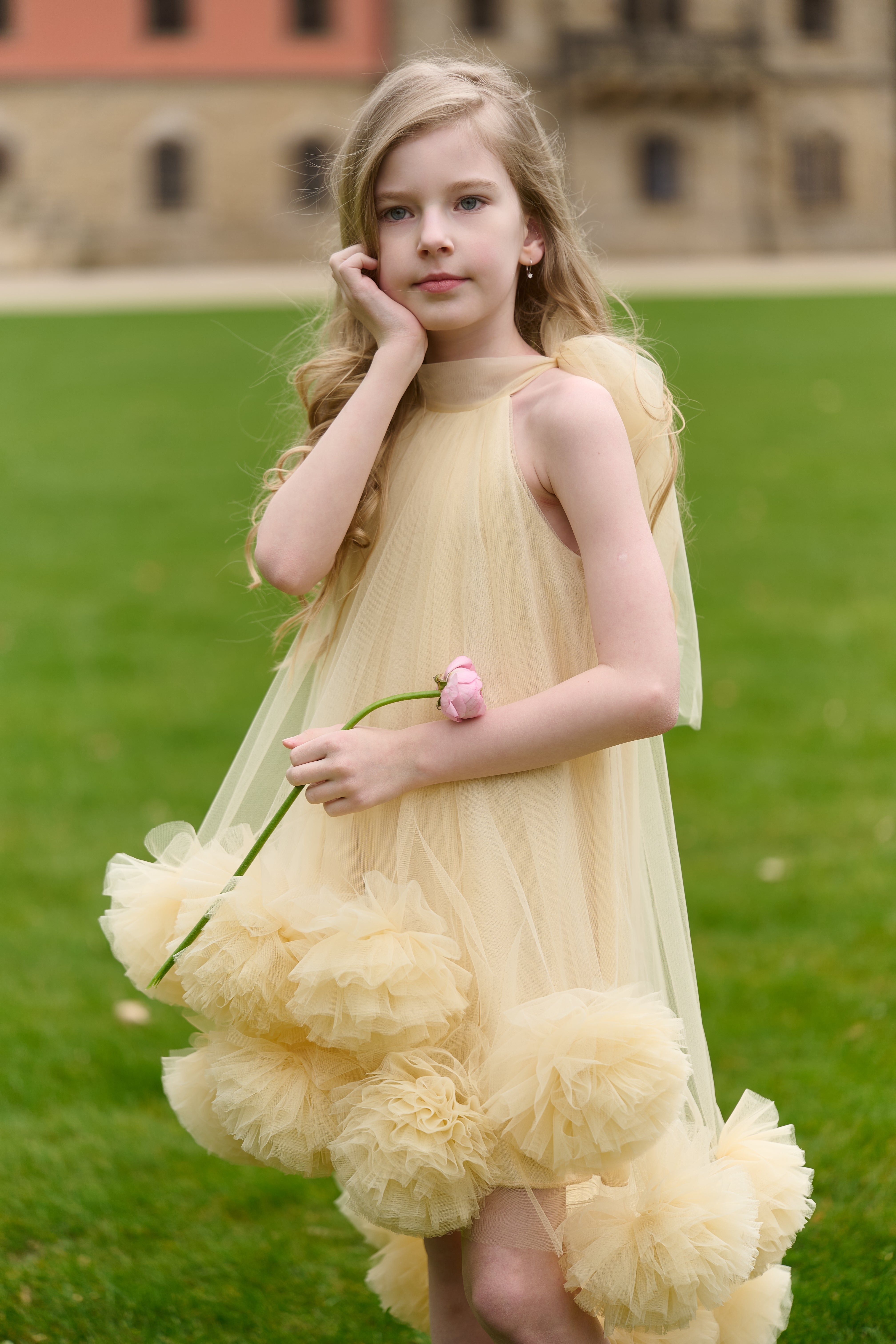 Golden Bloom Dress