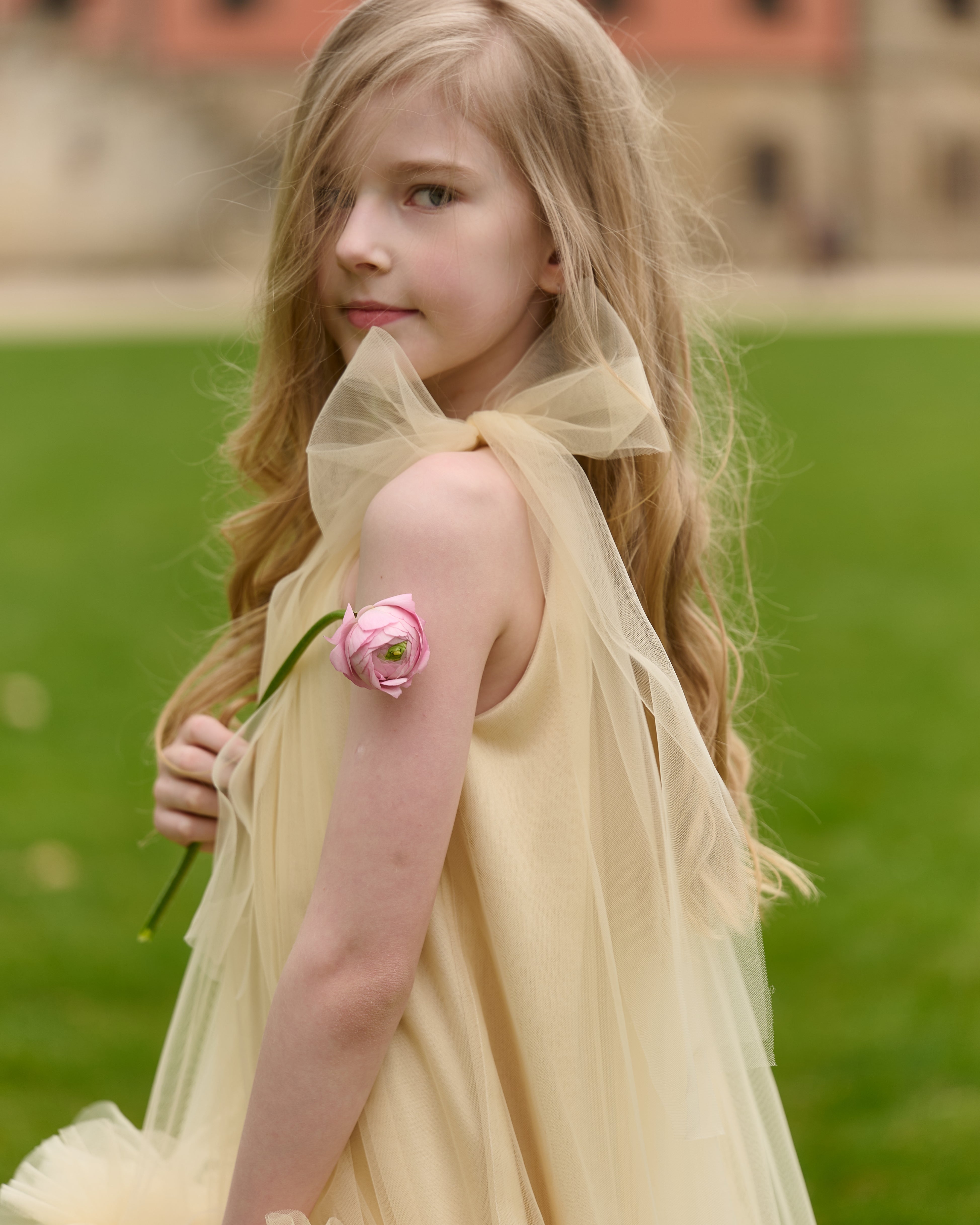 Golden Bloom Dress – Jorya Kids Boutique