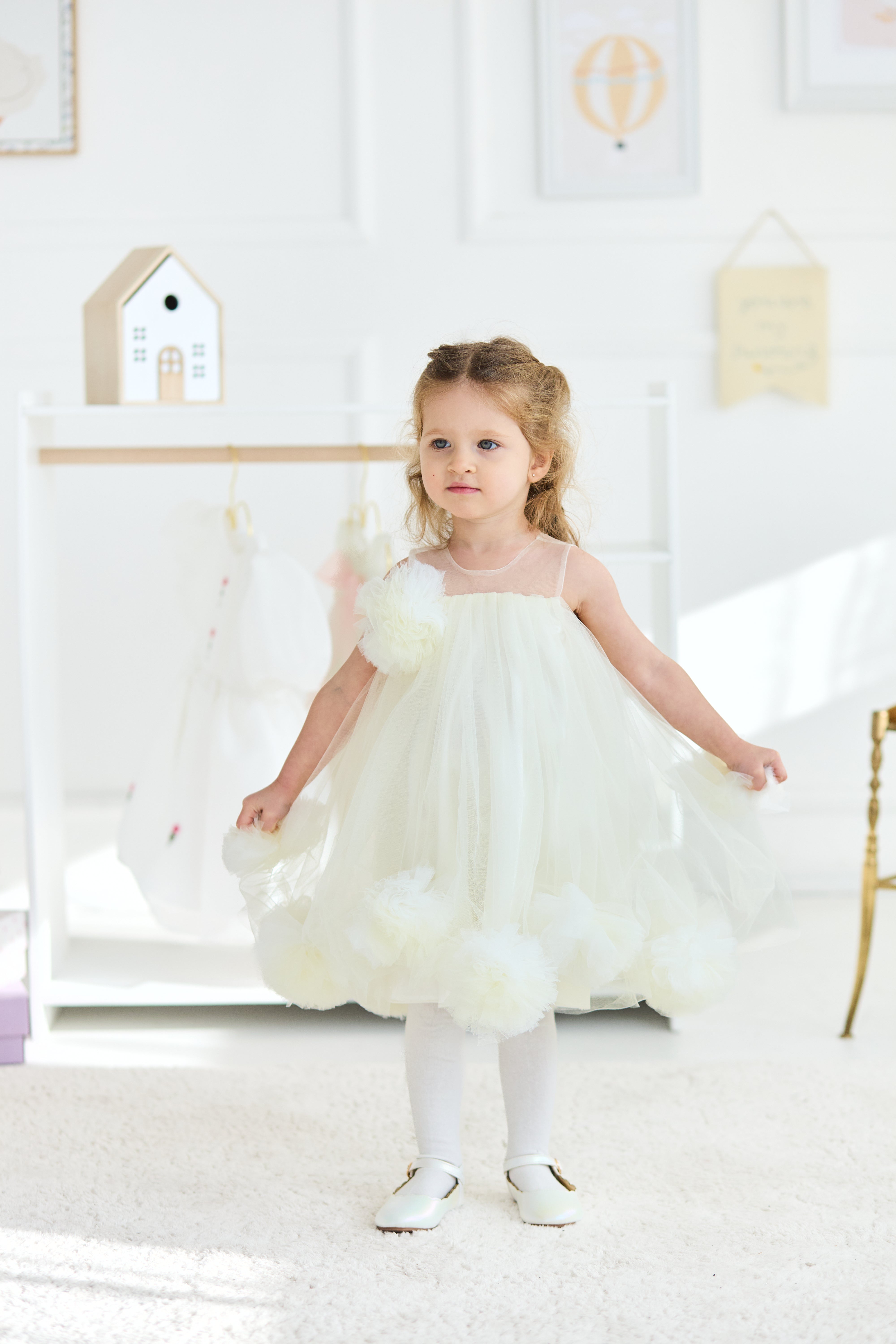 Buttercream Cloud Dress – Jorya Kids Boutique