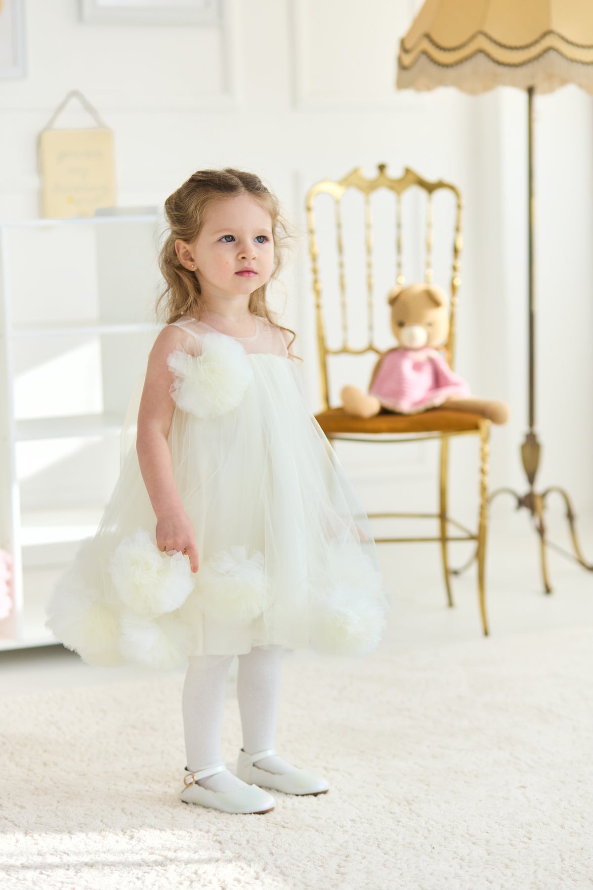Buttercream Cloud Dress – Jorya Kids Boutique