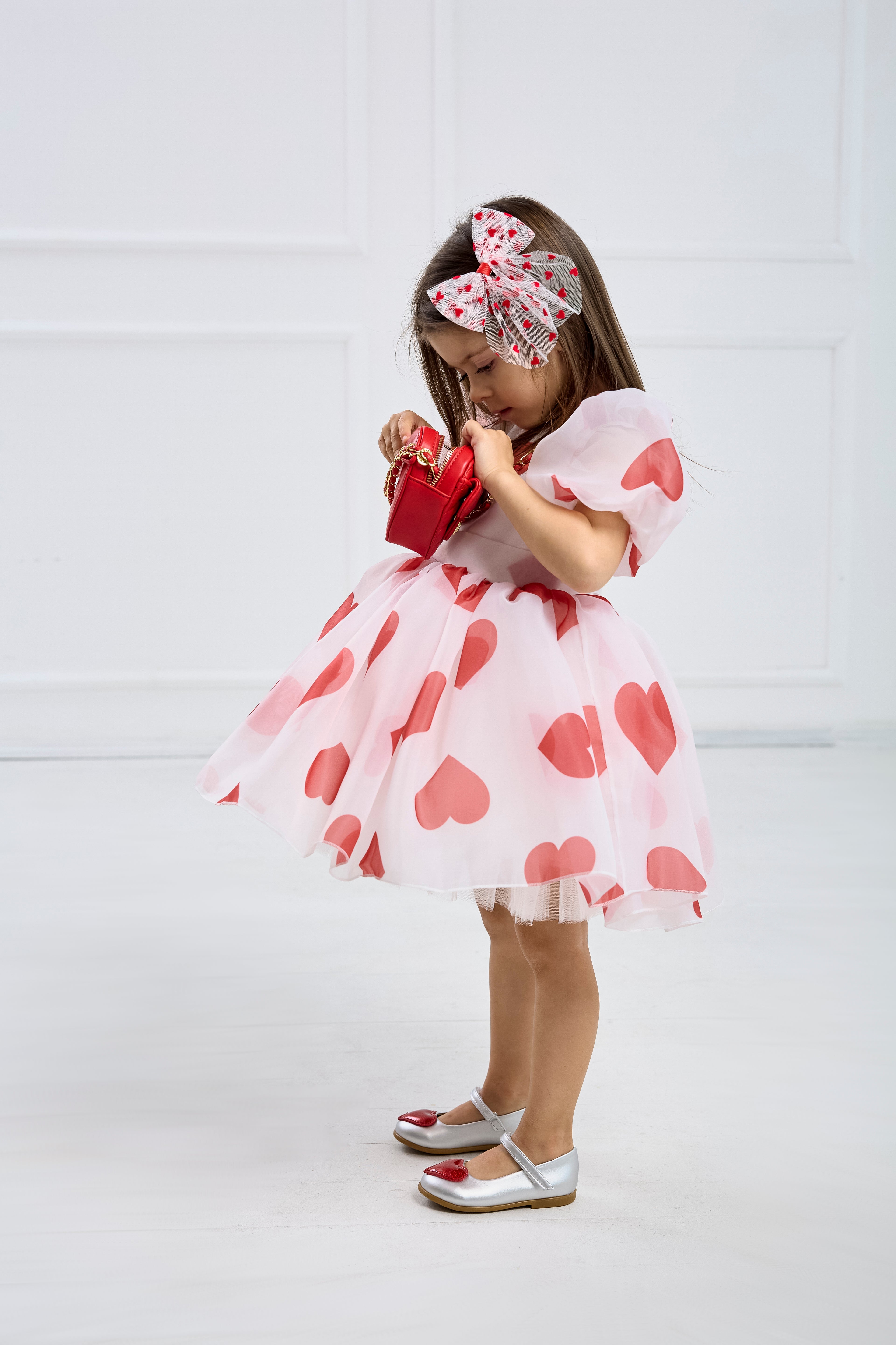 Heart Dress – Includes Matching Bag and Hair Accessory