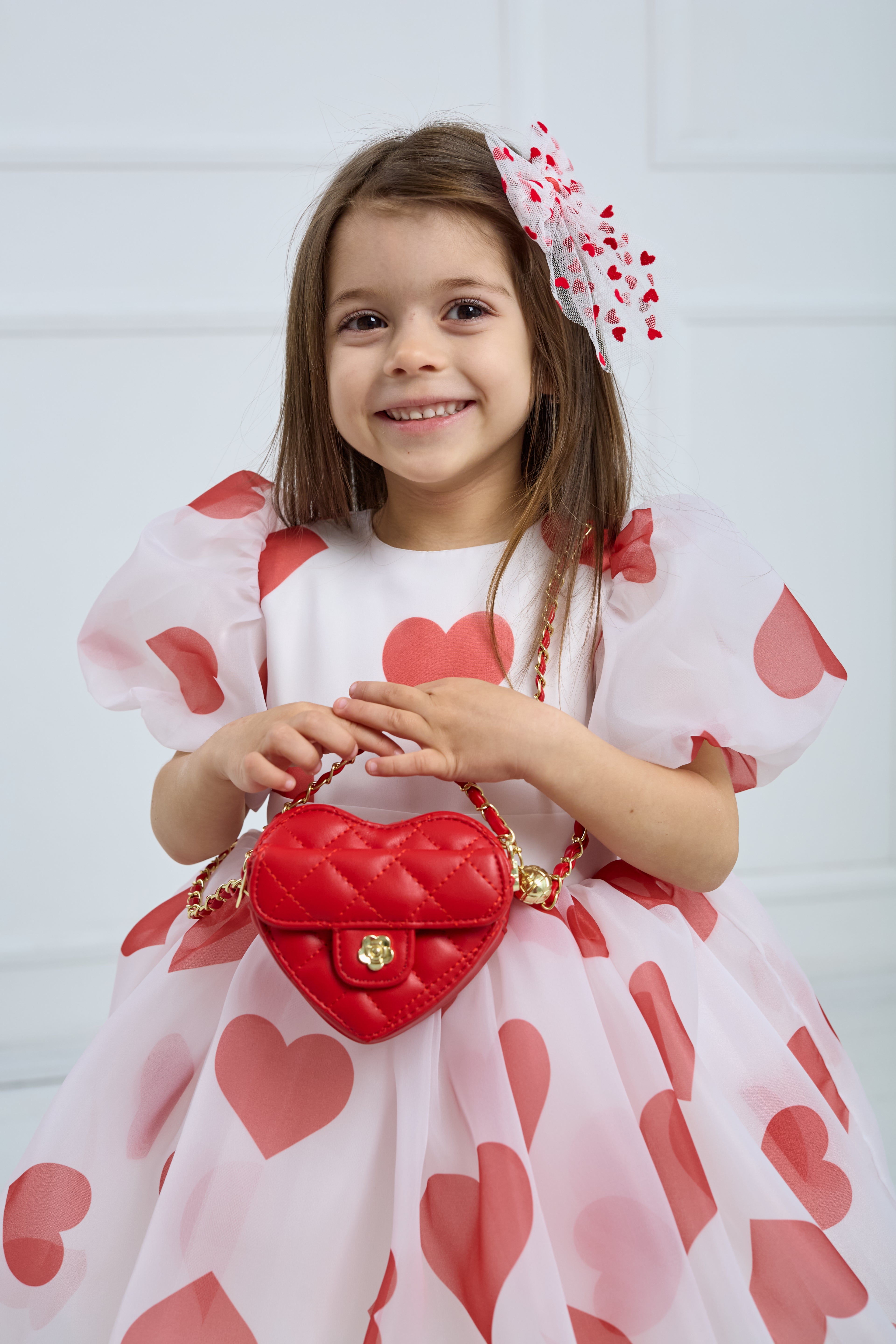 Heart Dress – Includes Matching Bag and Hair Accessory