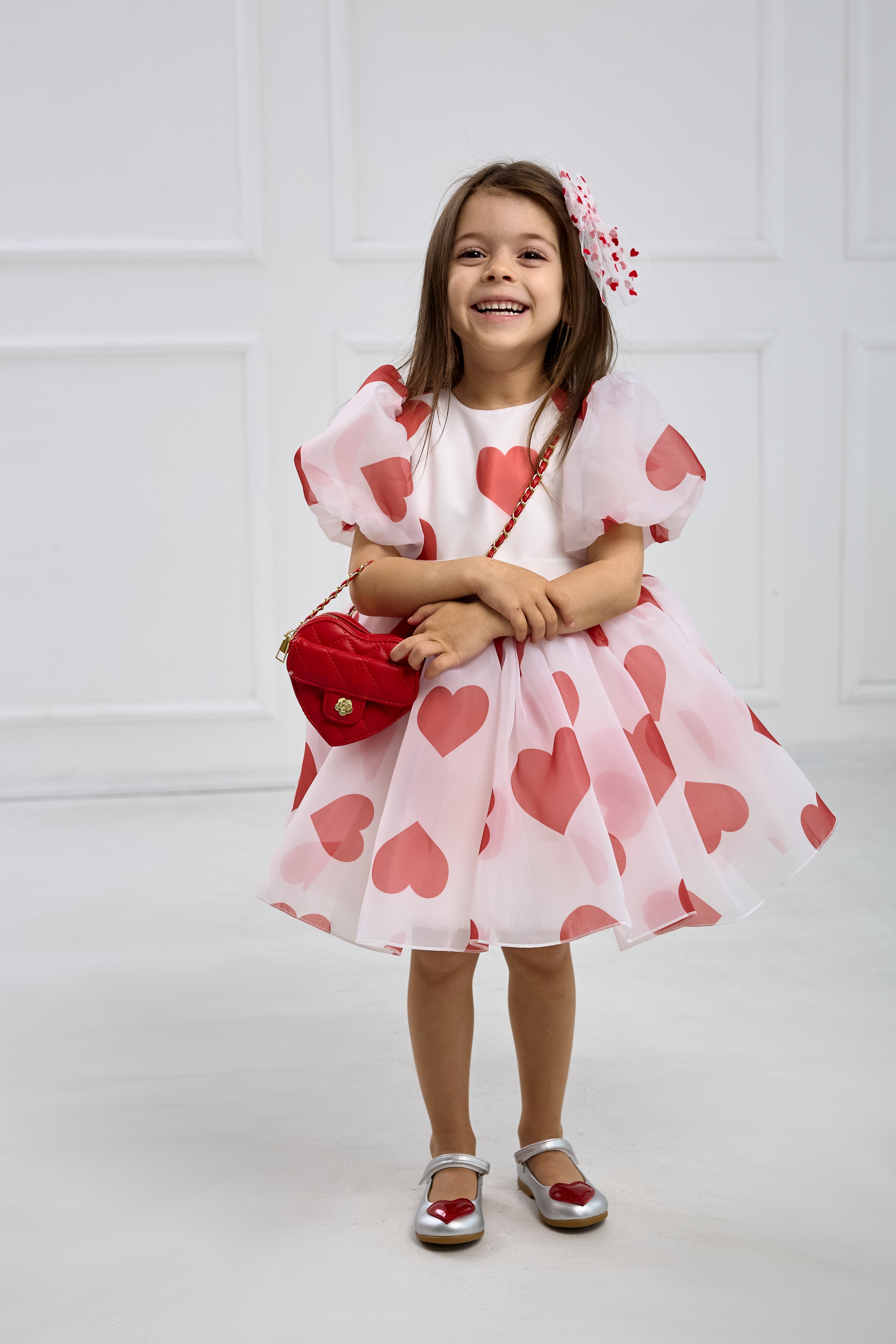 Heart Dress – Includes Matching Bag and Hair Accessory