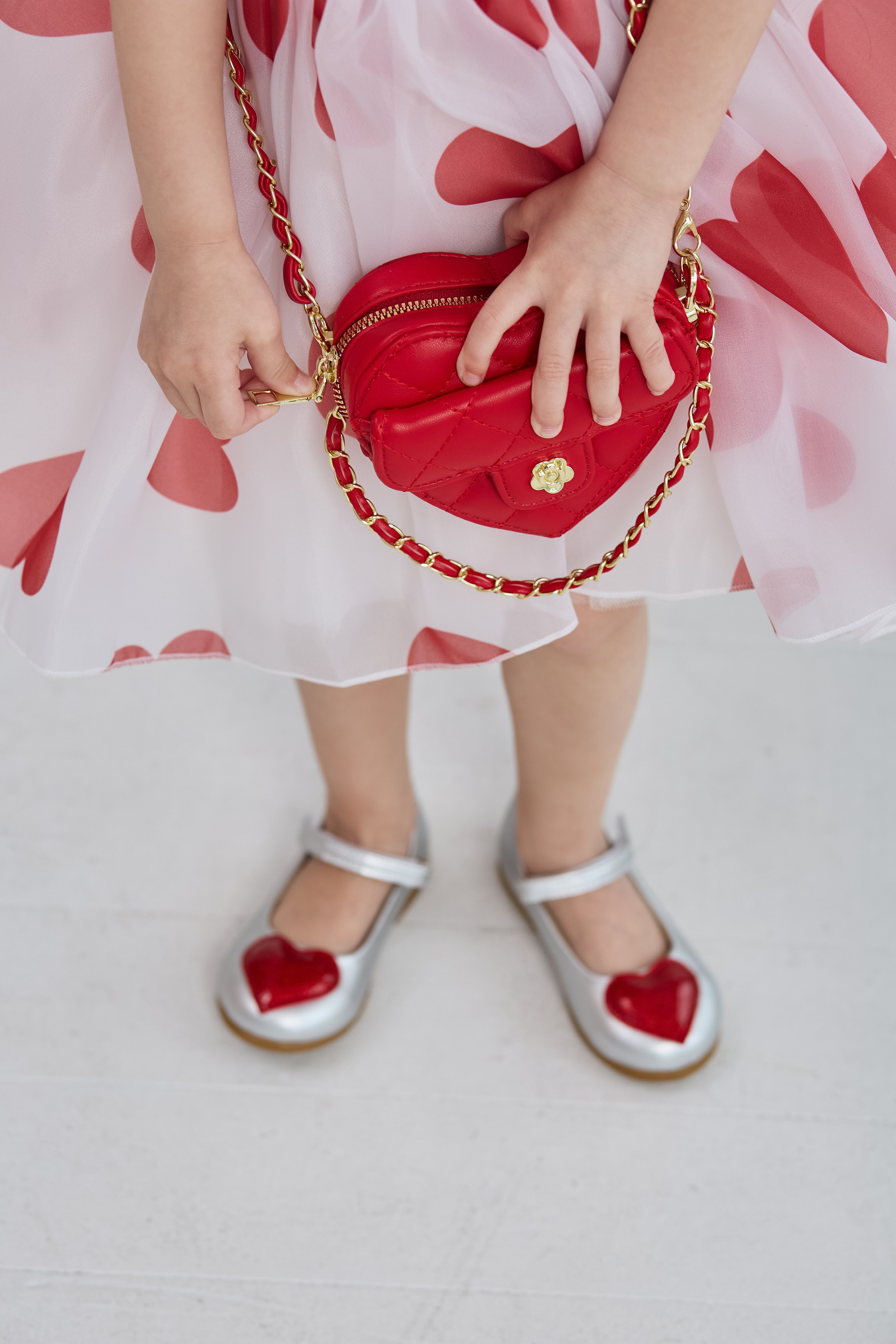 Silver Heart Shoes