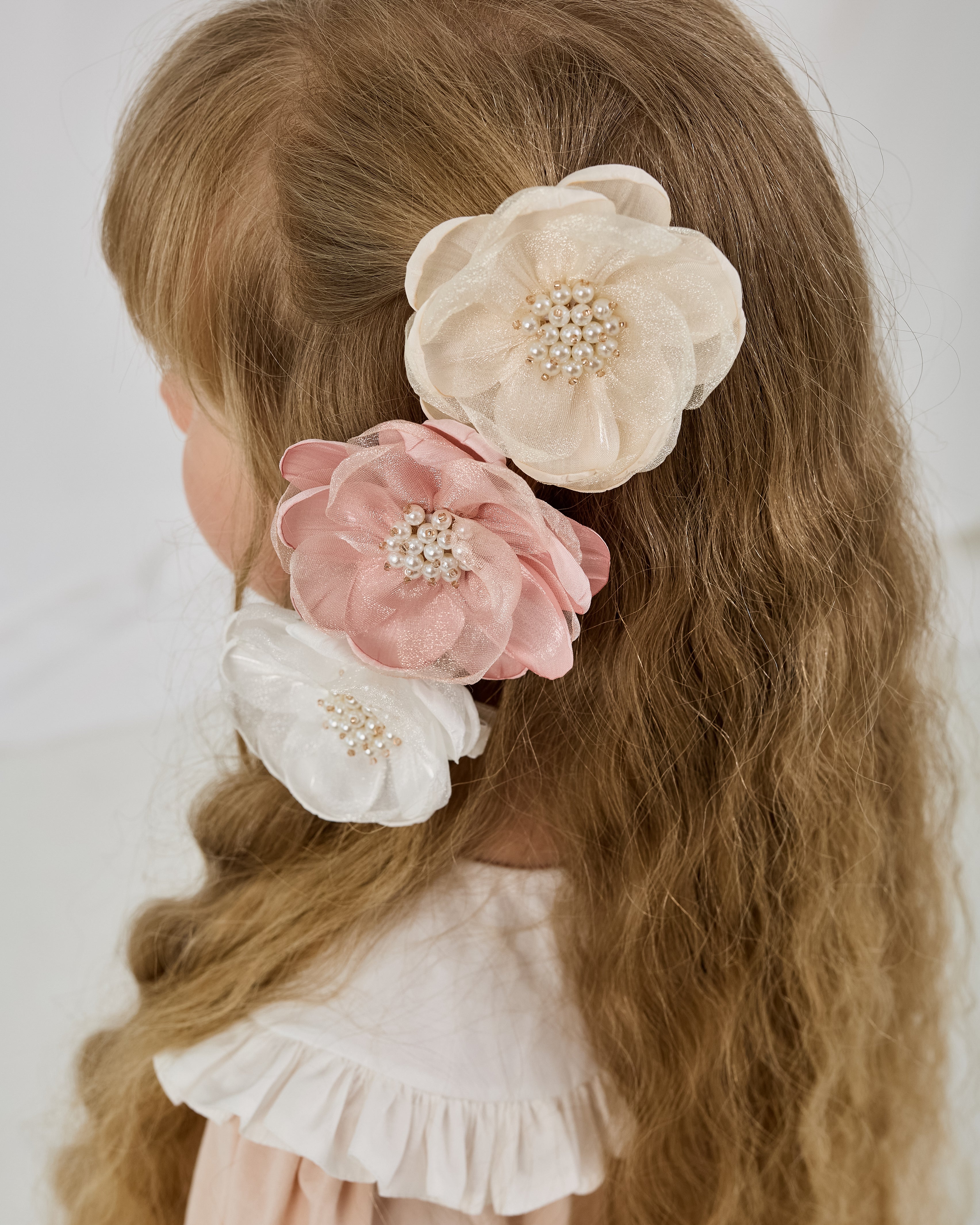 Elegant Handmade Flower Hair Clip – Jorya Kids Boutique