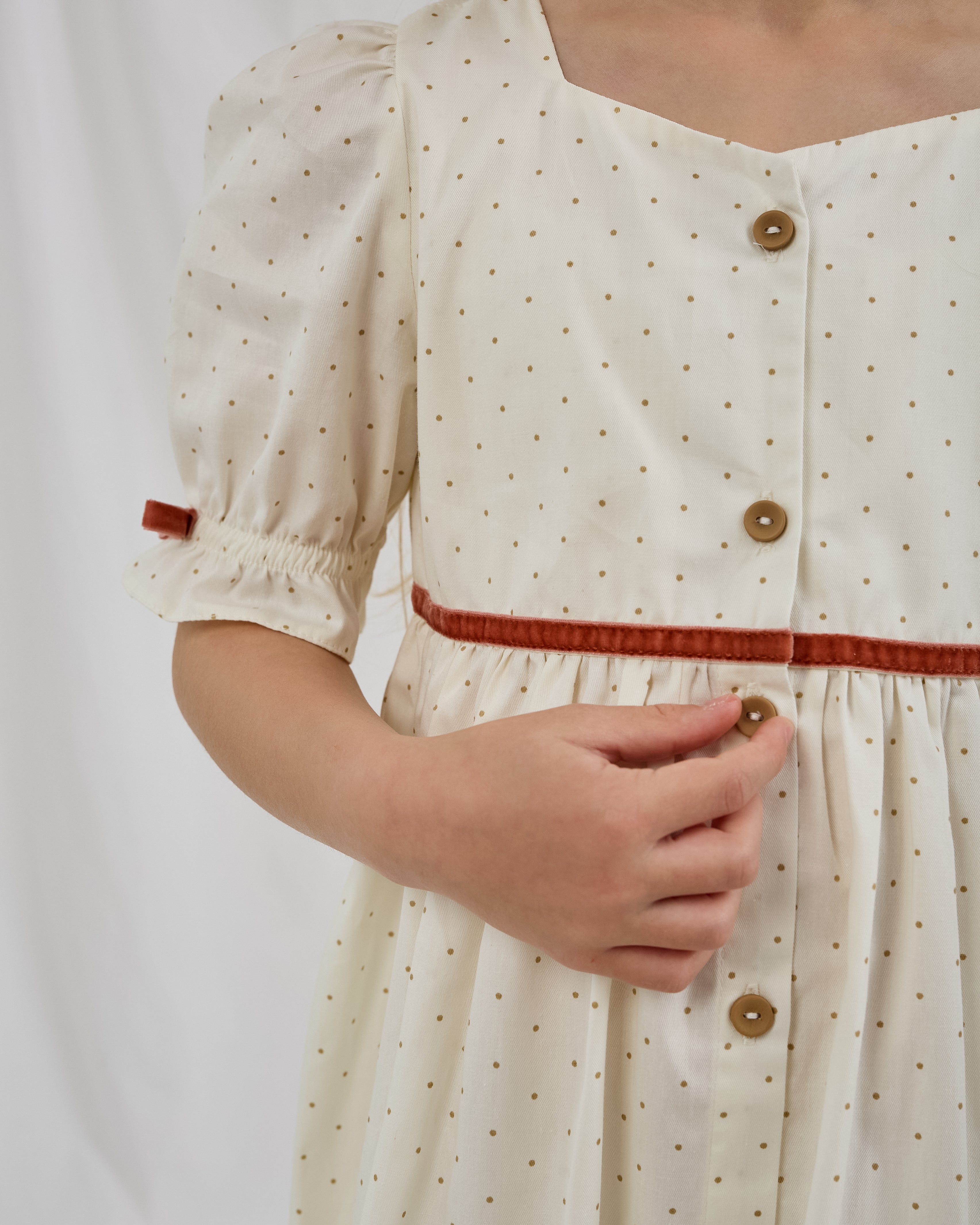 Polka Dots Cotton Dress – Jorya Kids Boutique