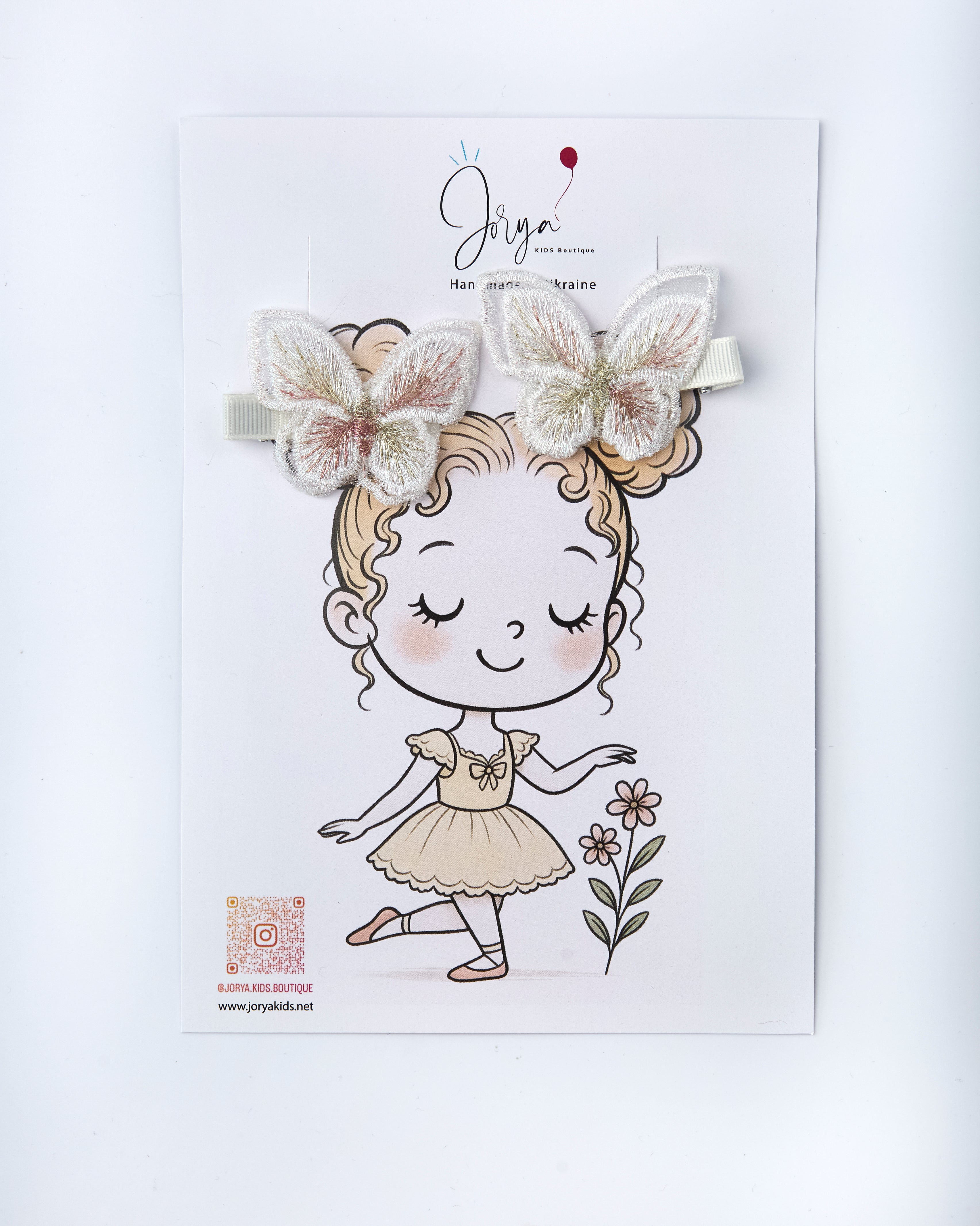 Butterfly Hair Clips, Set of 2 – Jorya Kids Boutique