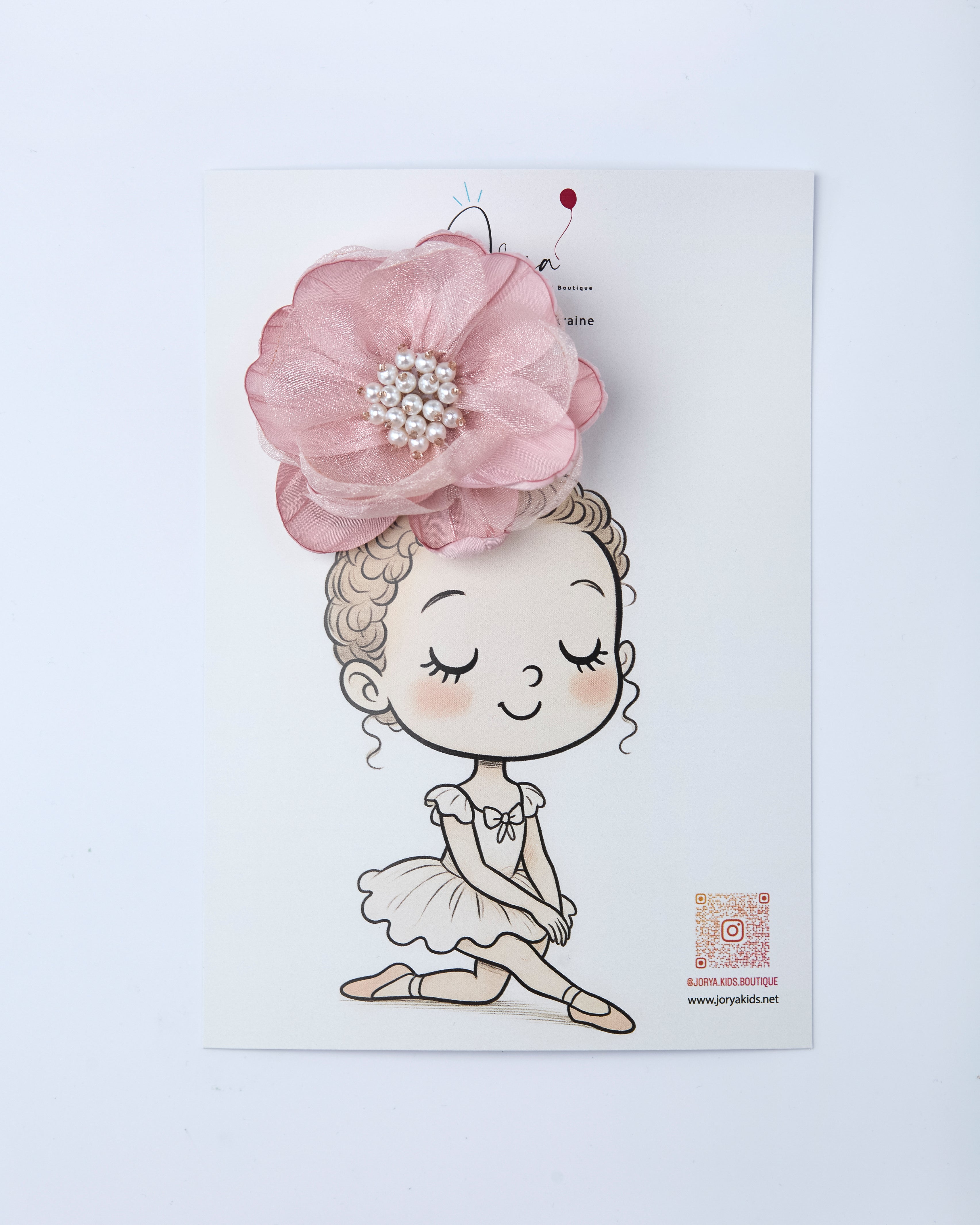 Elegant Handmade Flower Hair Clip – Jorya Kids Boutique