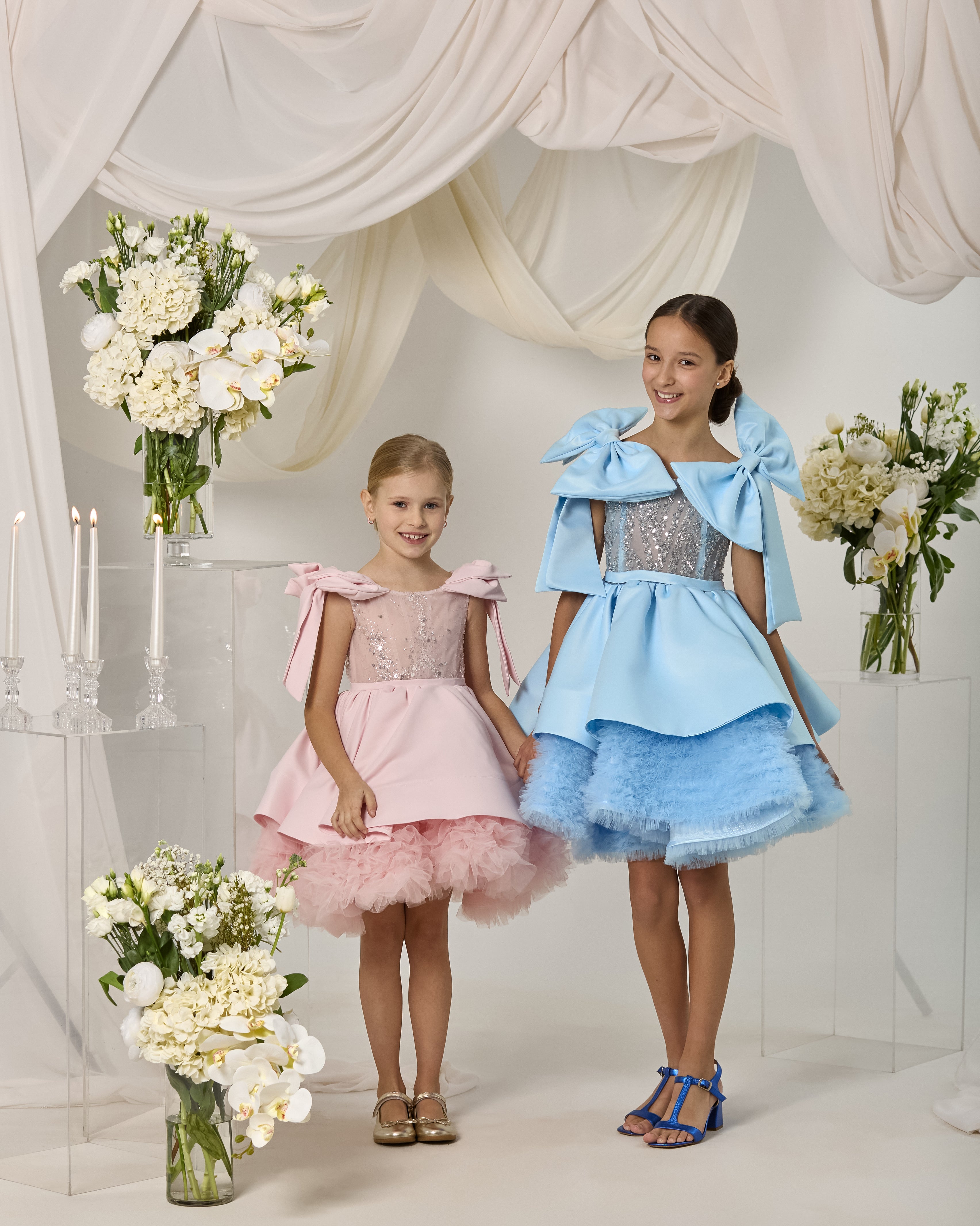 Sky Blossom Dress – Jorya Kids Boutique