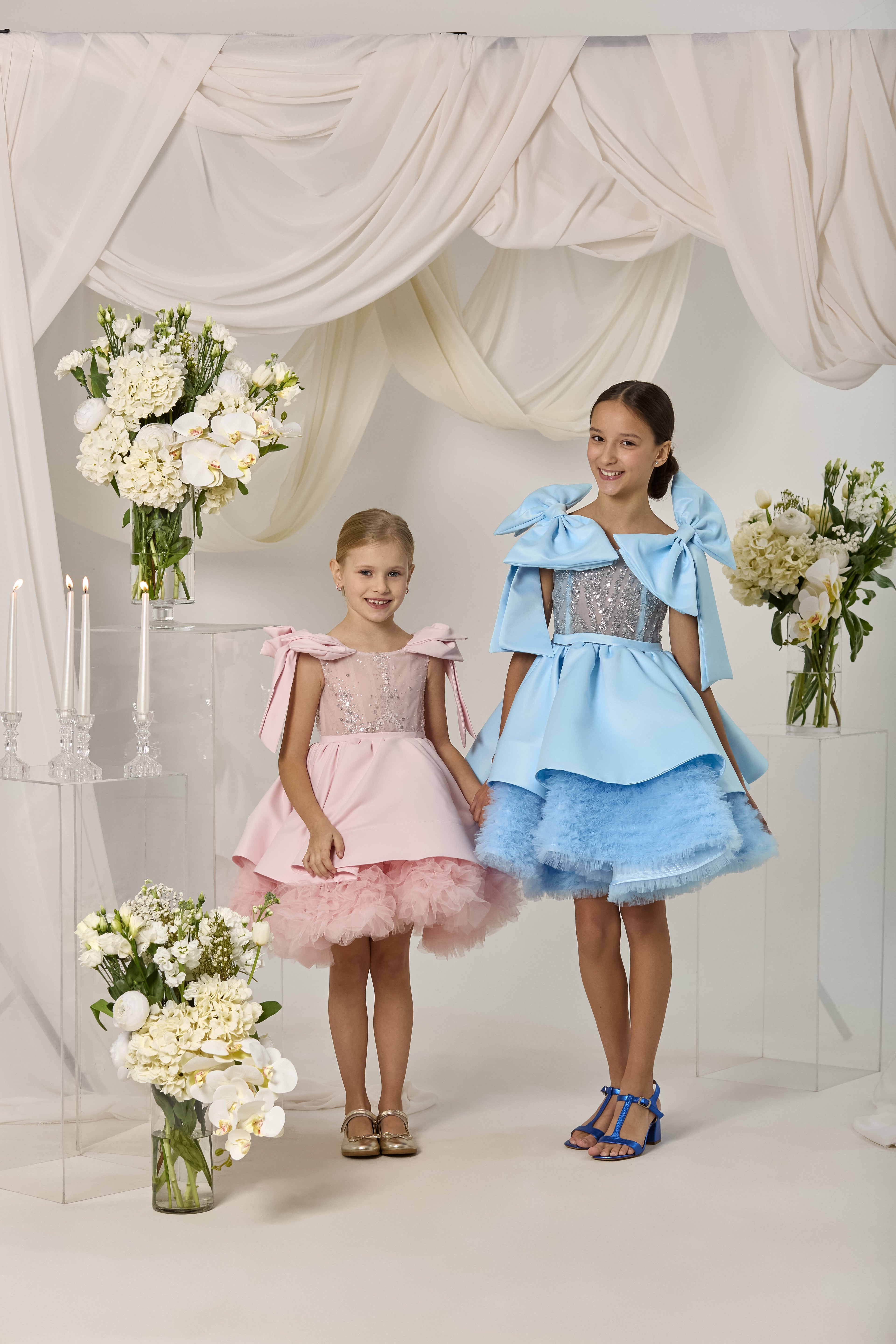 Sky Blossom Dress – Jorya Kids Boutique