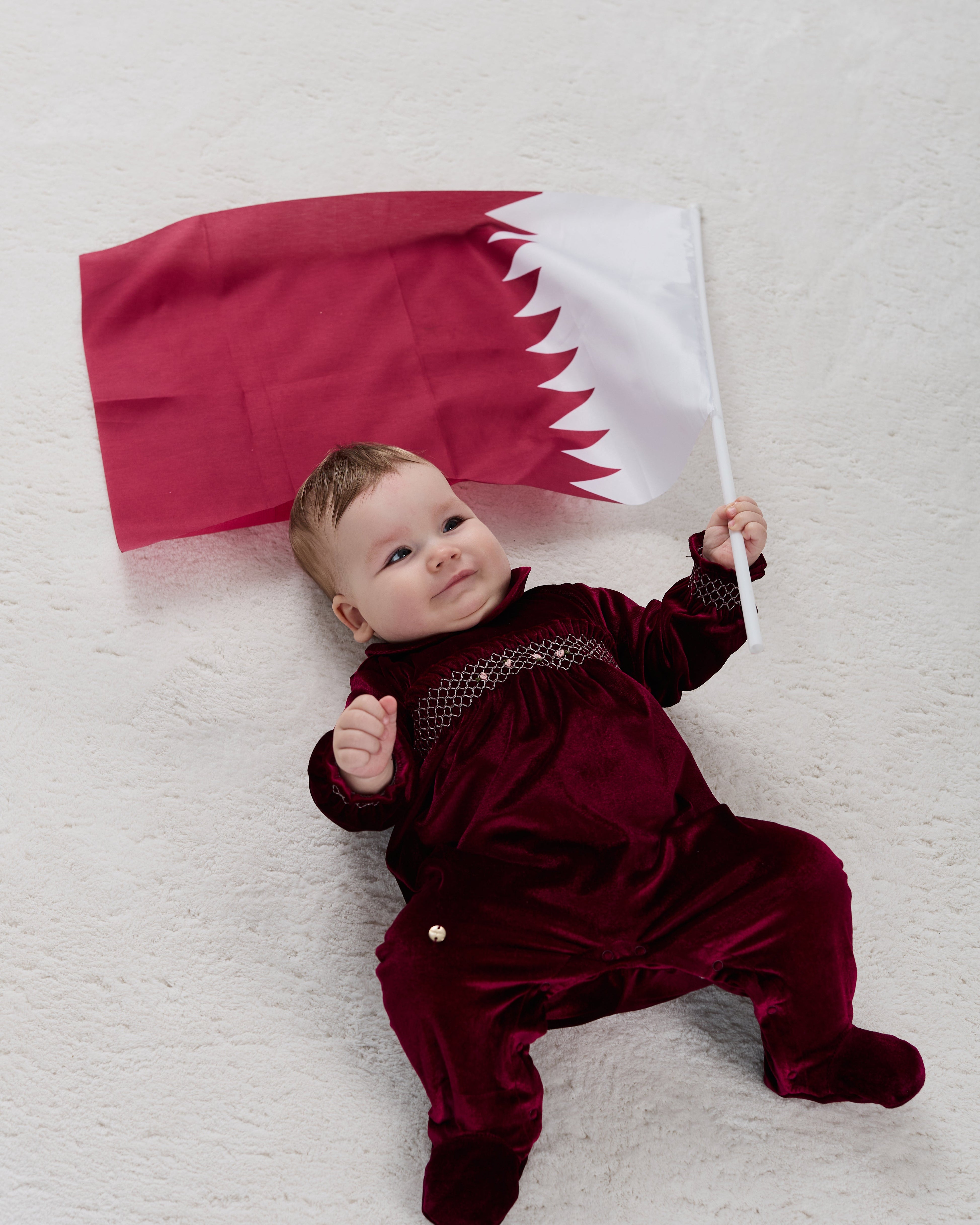Qatar National Day Baby Outfit – Jorya Kids Boutique