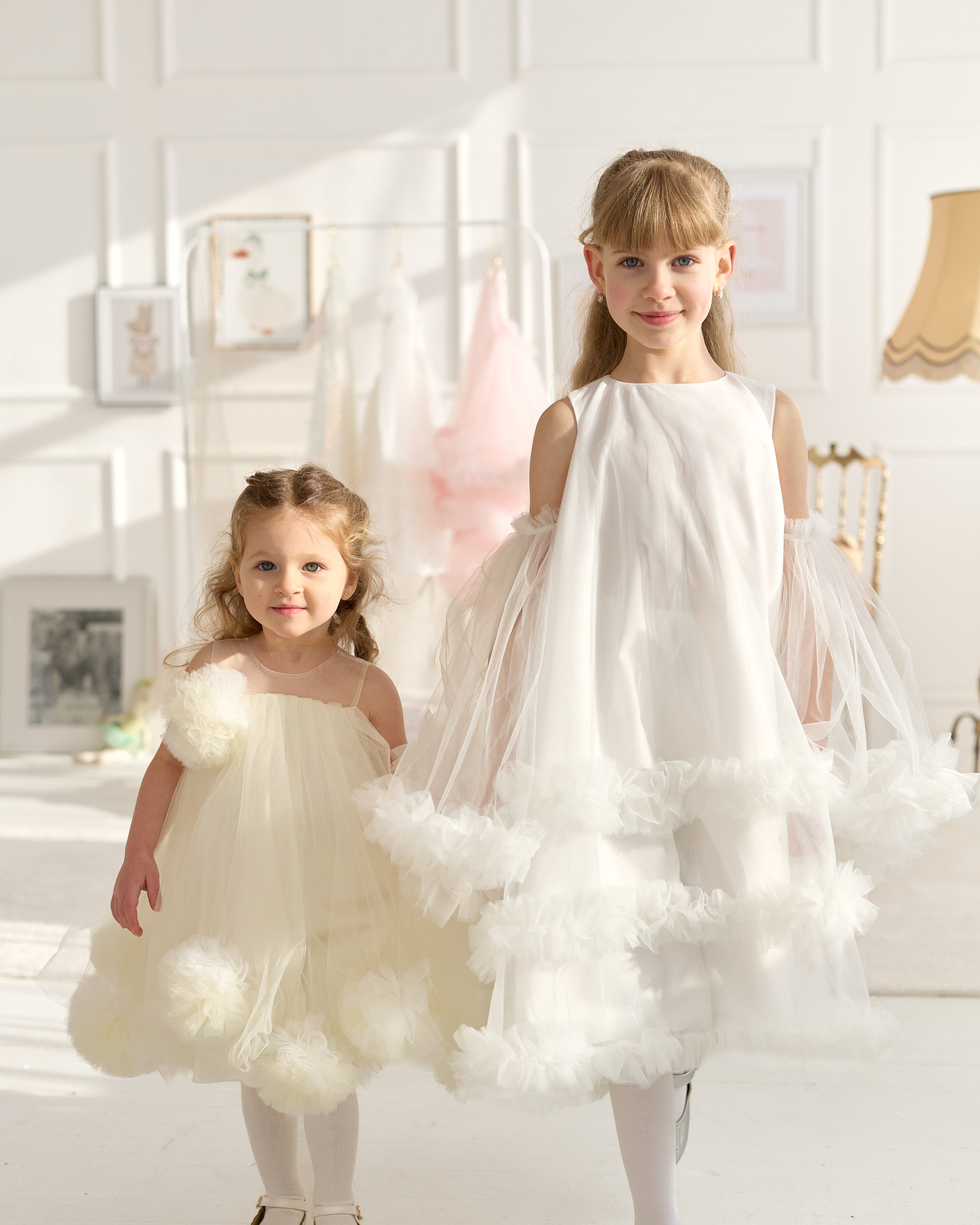 Buttercream Cloud Dress – Jorya Kids Boutique