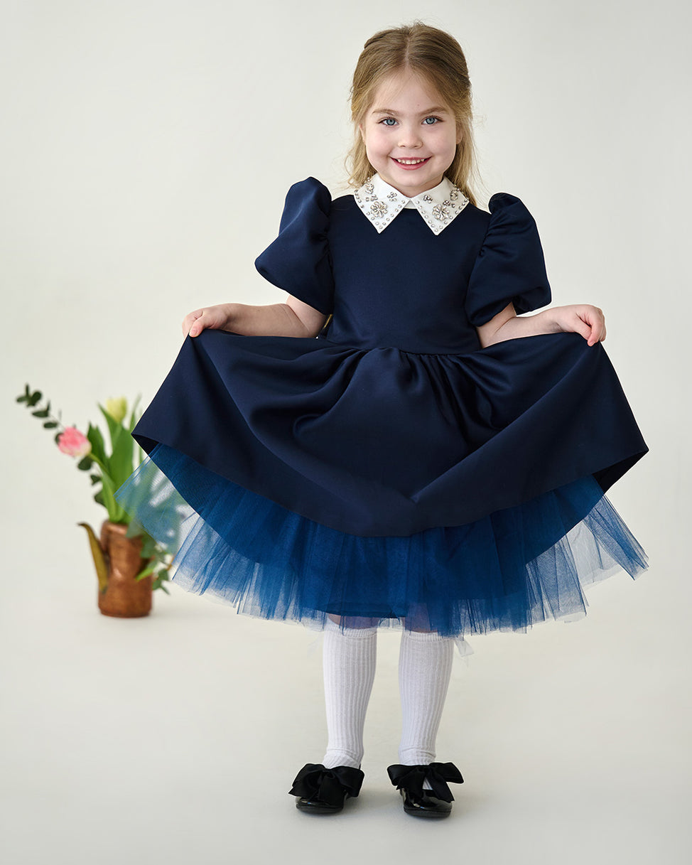 Blueberry Cupcake Dress – Jorya Kids Boutique