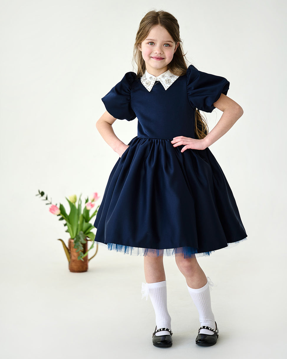 Blueberry Cupcake Dress – Jorya Kids Boutique