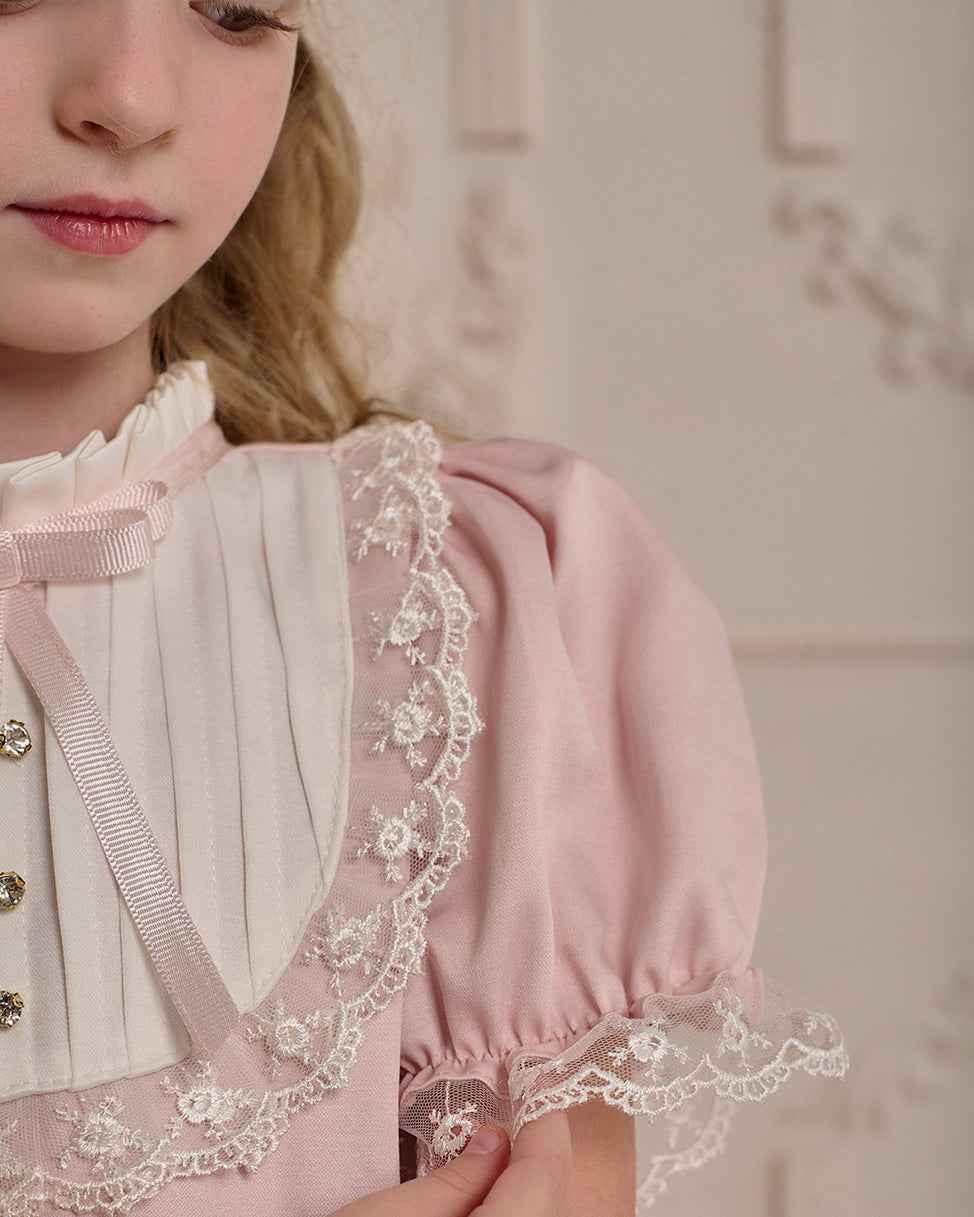 Fluffy Pink Dress – Jorya Kids Boutique