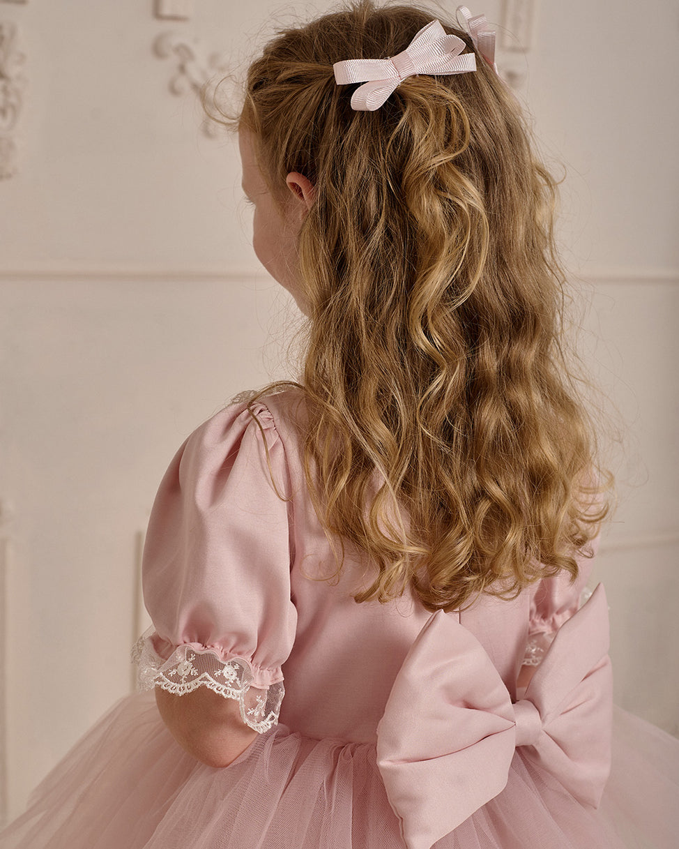 Fluffy Pink Dress – Jorya Kids Boutique
