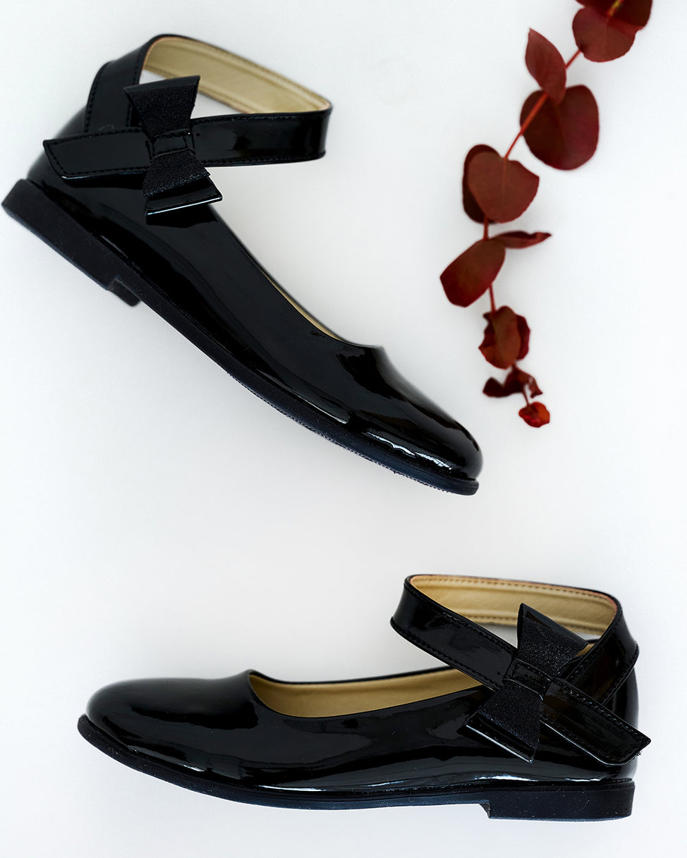 Shiny Black Shoes – Jorya Kids Boutique