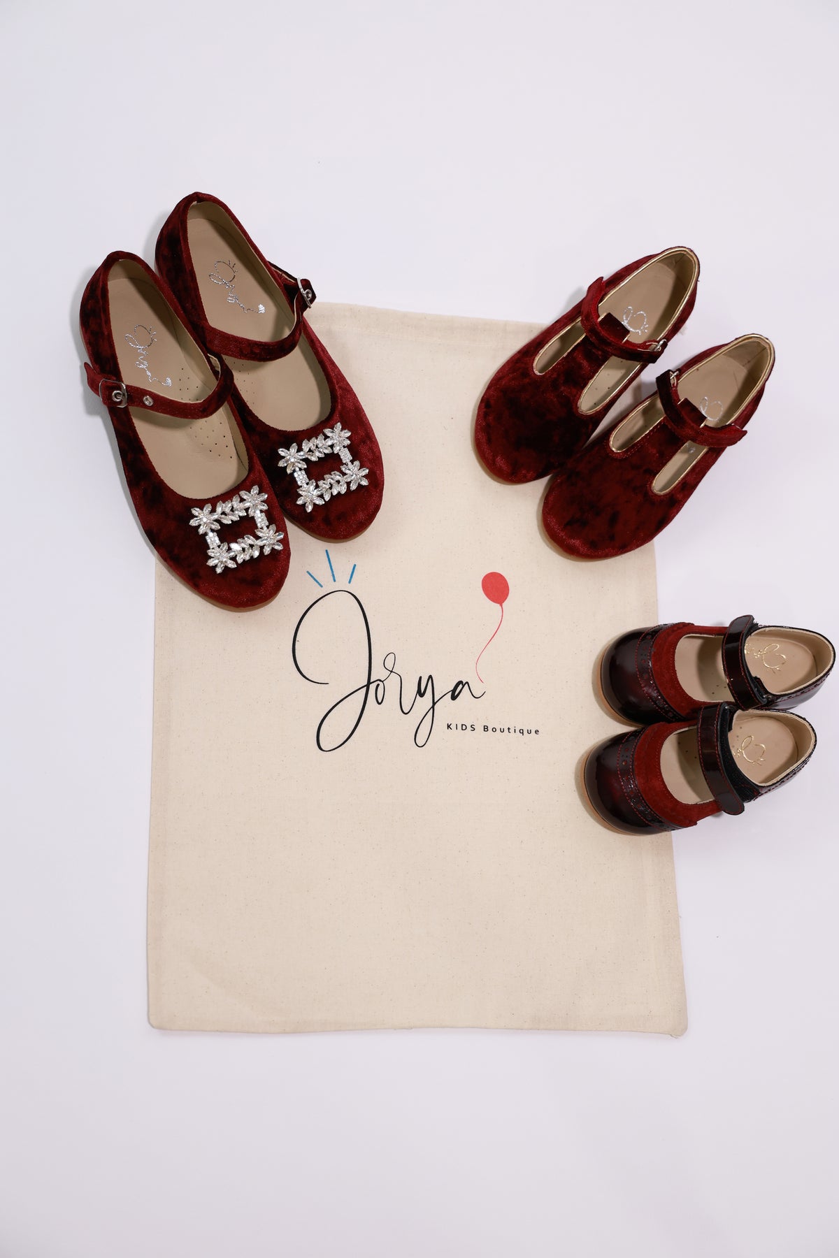 Bordo Velvet Mary Jane Shoes – Jorya Kids Boutique