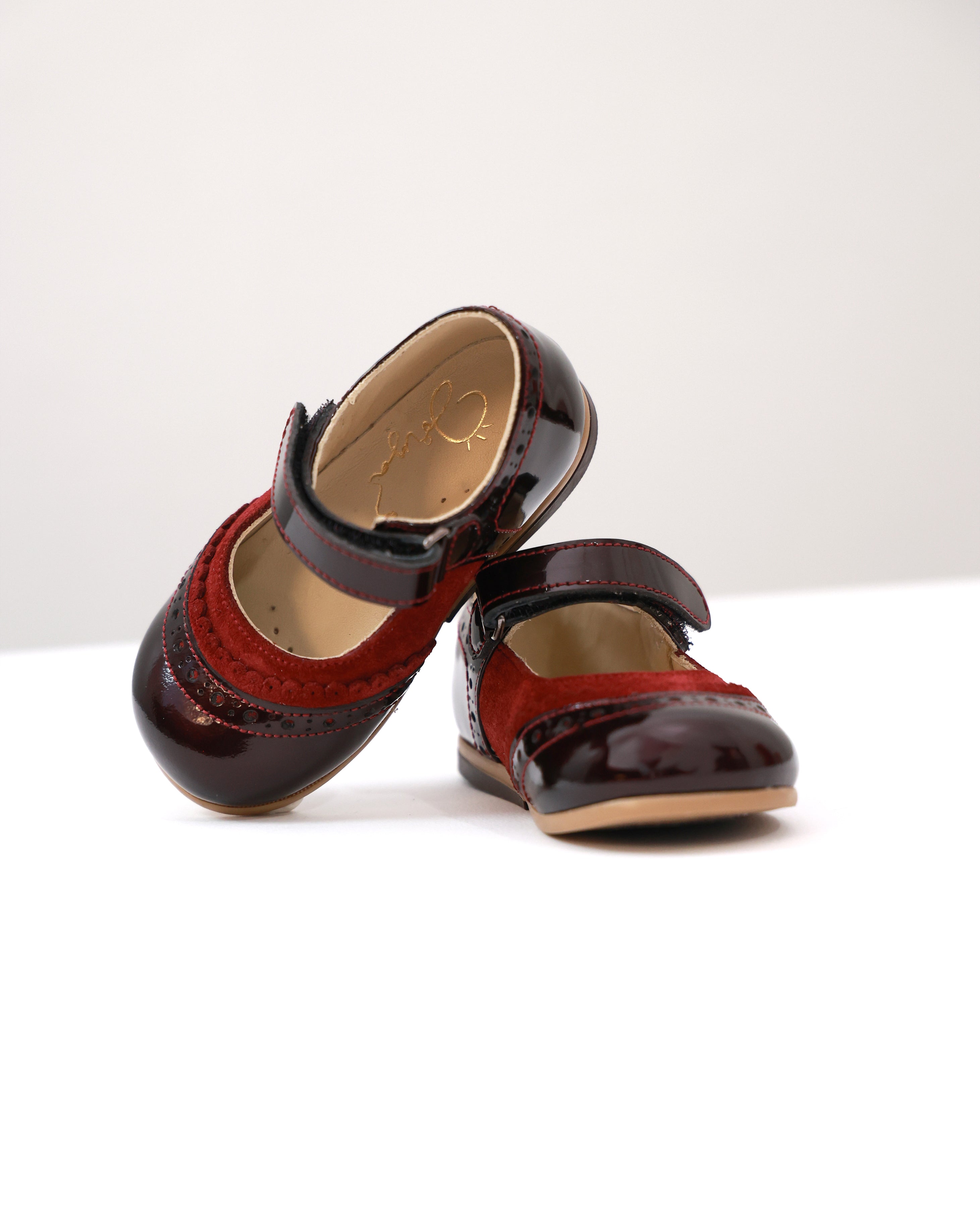 Elegant Burgundy Flats – Jorya Kids Boutique