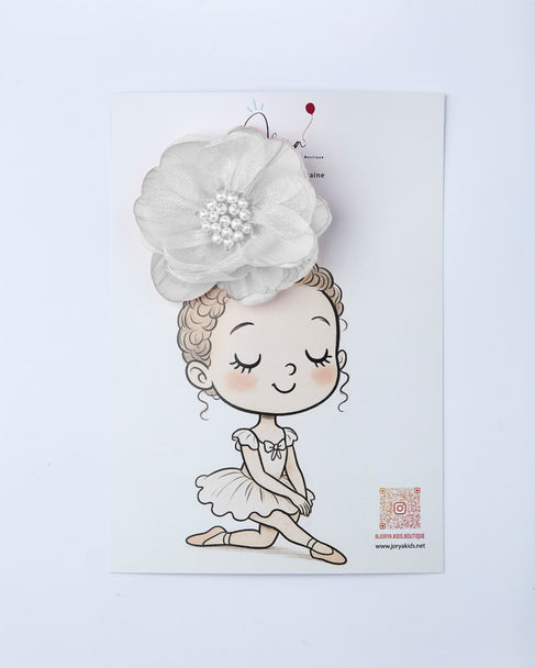 Elegant Handmade Flower Hair Clip – Jorya Kids Boutique